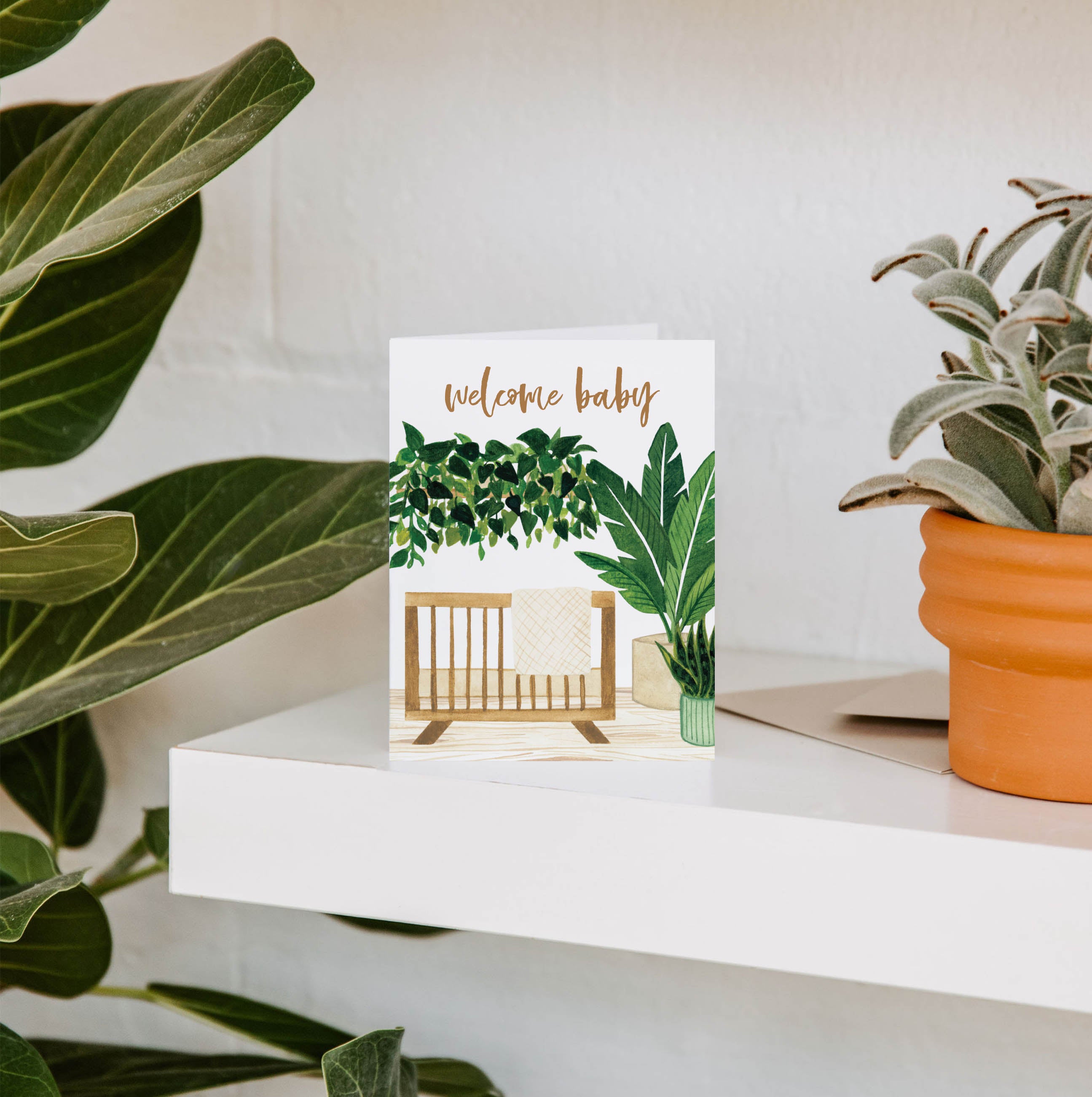 Welcome Baby Nursery Greeting Card