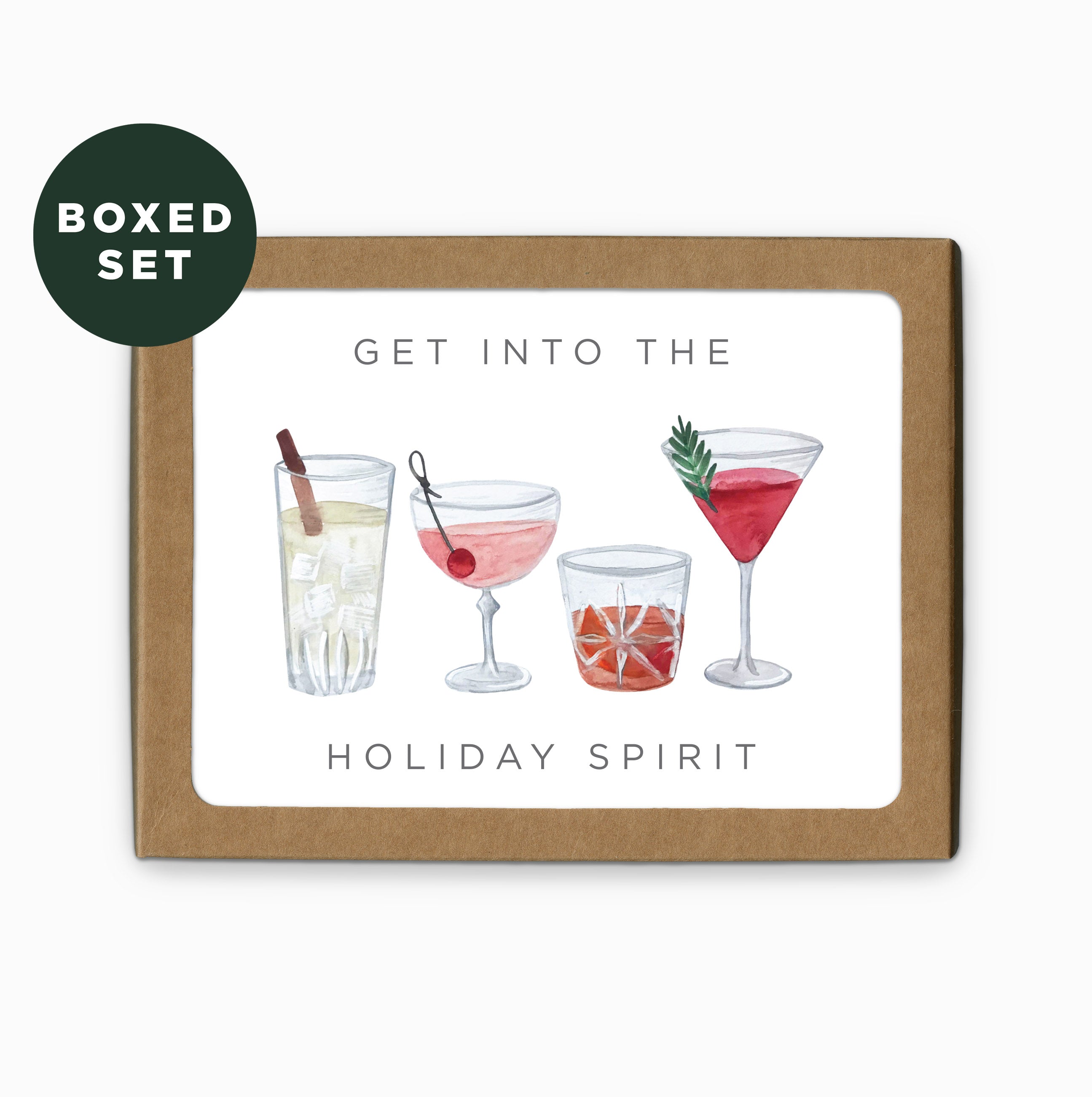 Get Into The Holiday Spirit Greeting Card | Boxed Set of 6