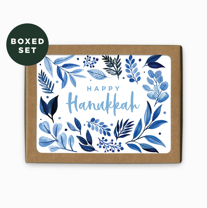 Boxed Set - Hanukkah Foliage Greeting Card