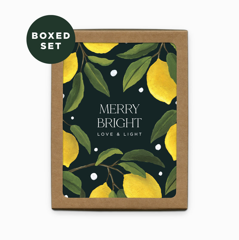 Boxed Set - Lemons Merry Bright Christmas Card