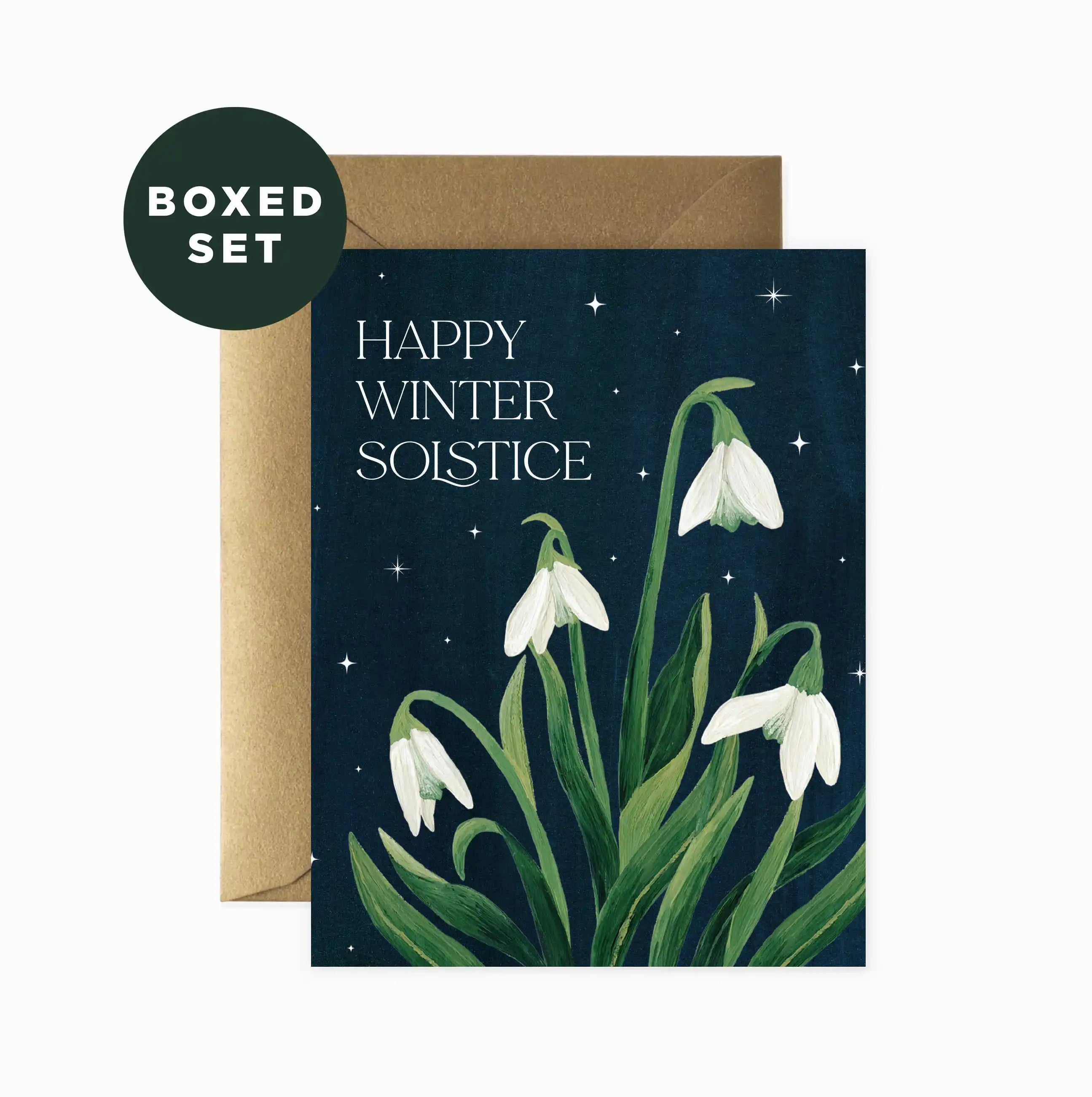 Happy Winter Solstice Holiday Card | Boxed Set of 6