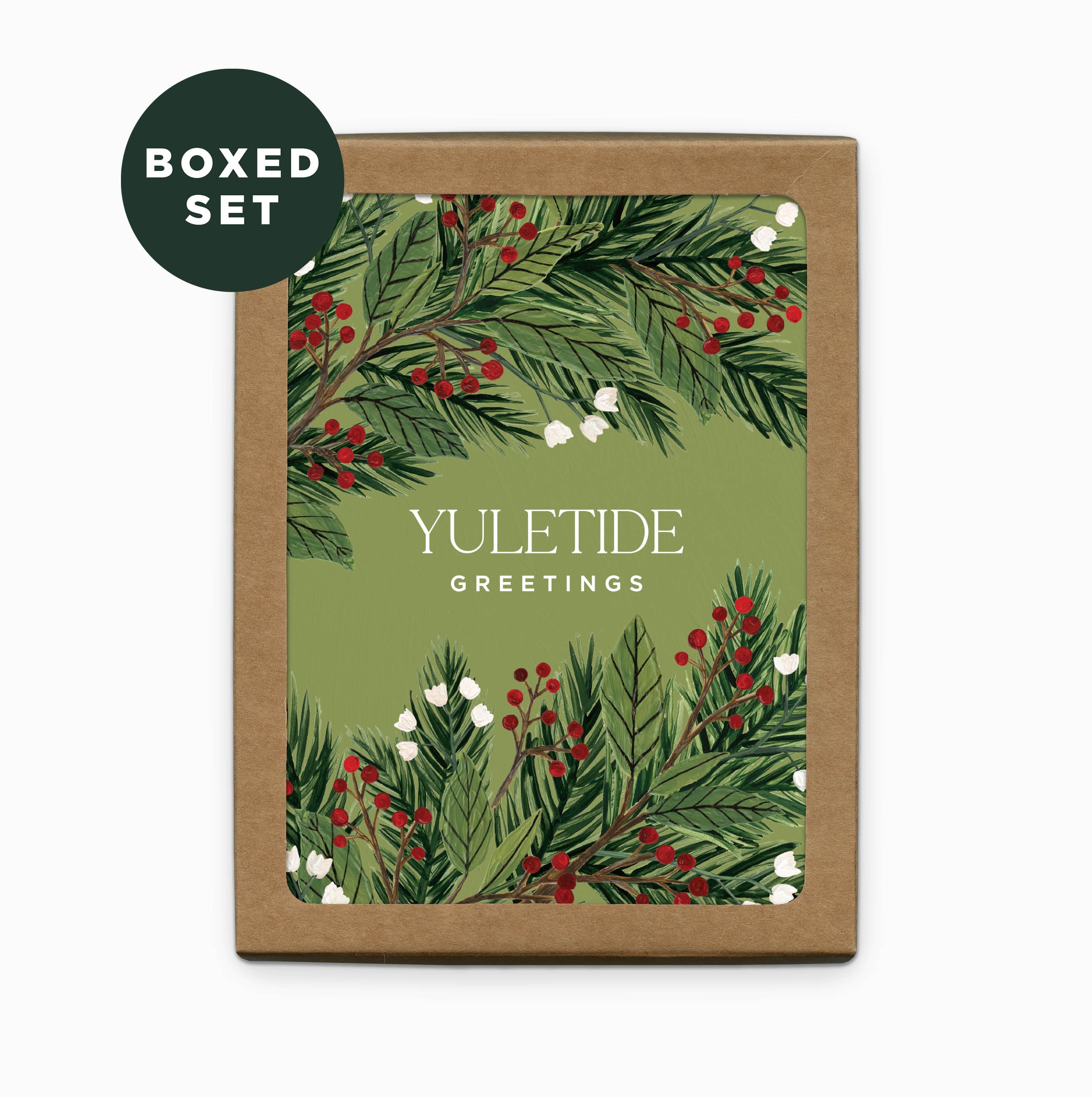 Yuletide Greetings Holiday Card | Boxed Set of 6