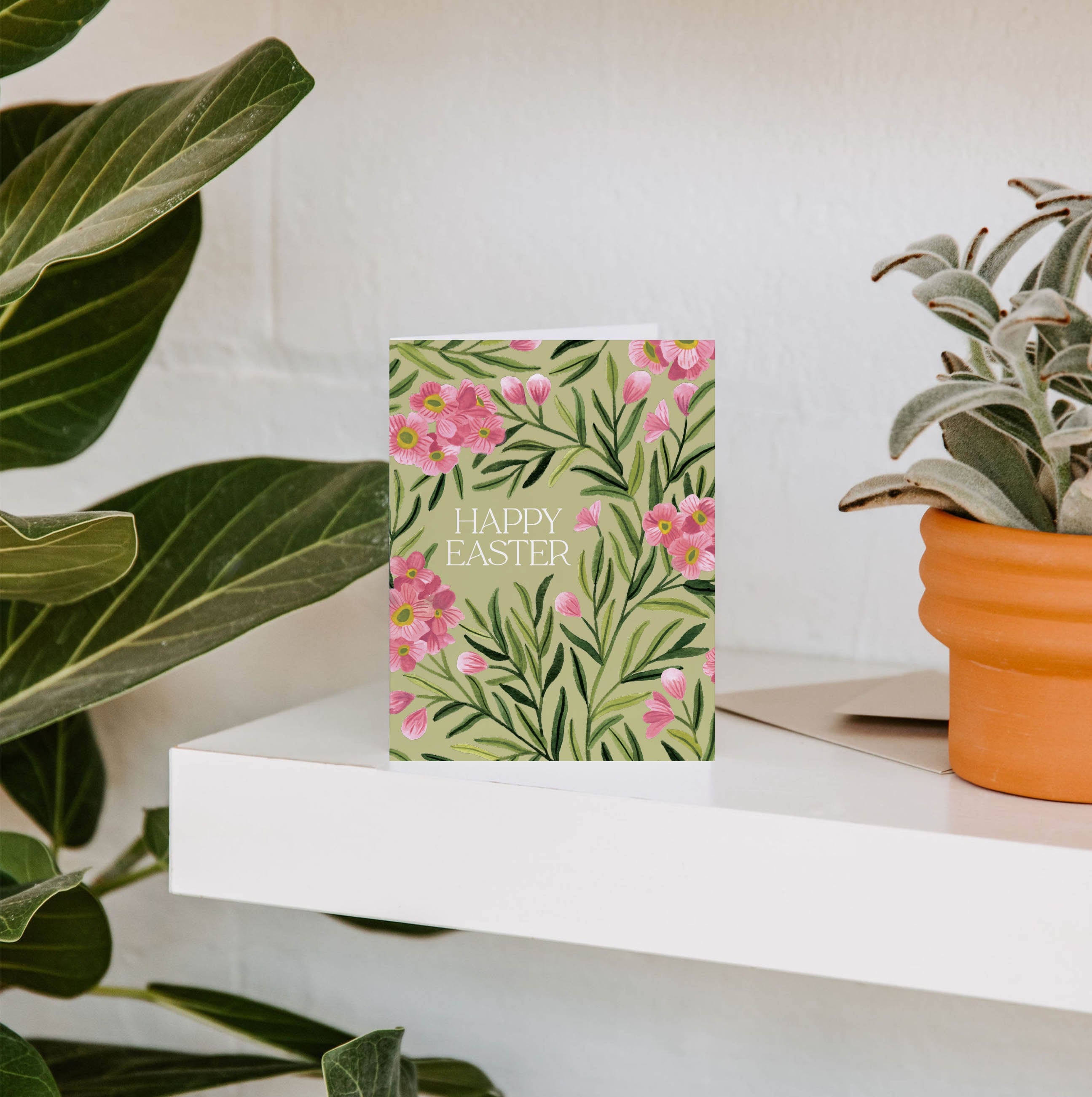 Waxflower Easter Greeting Card