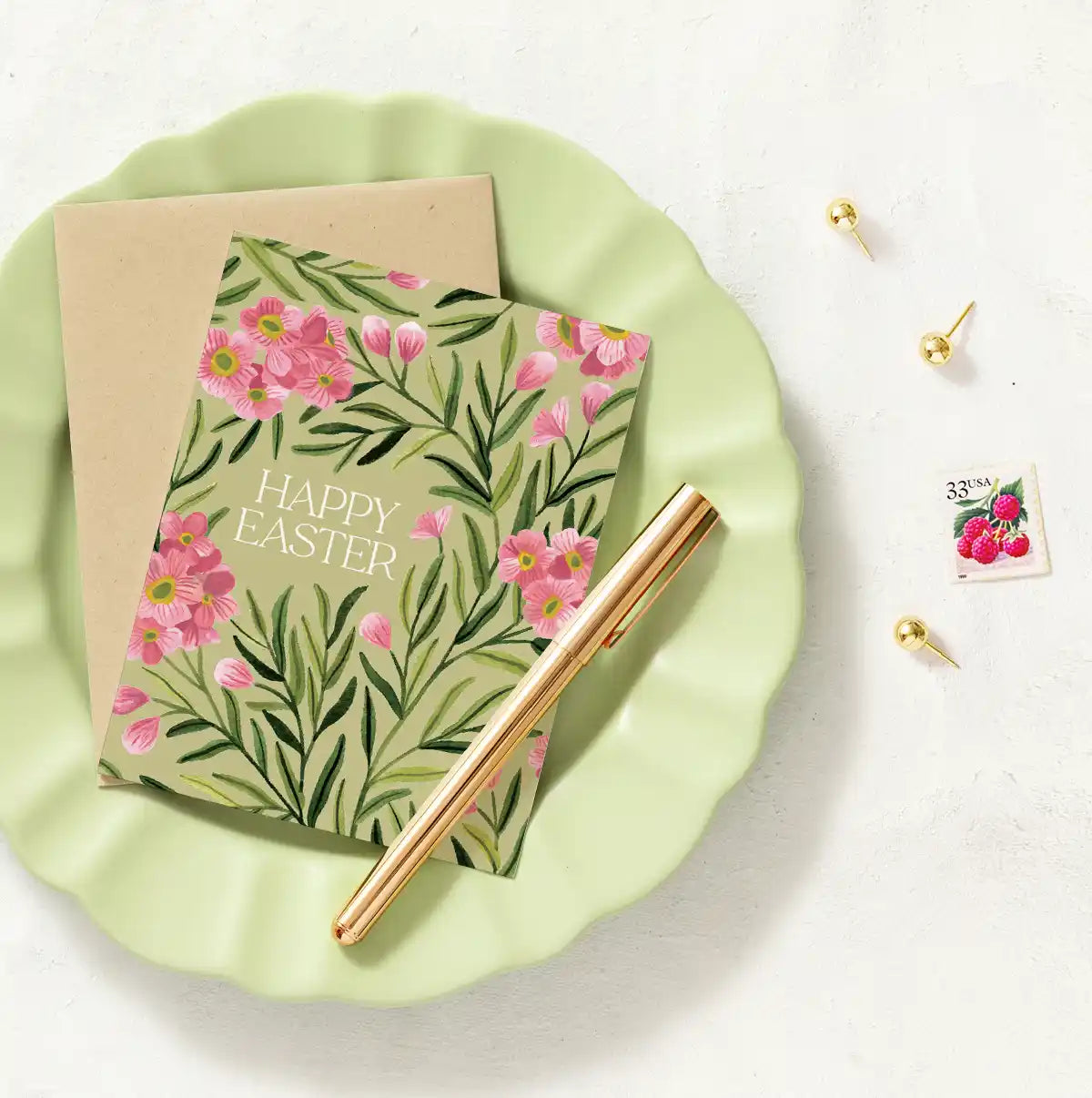 Waxflower Easter Greeting Card