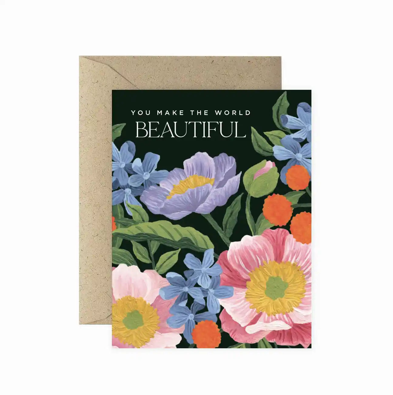 Vibrant Flora Beautiful Friend Greeting Card