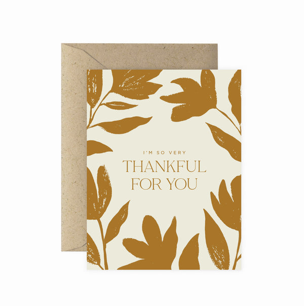 Thankful For You Fall Greeting Card
