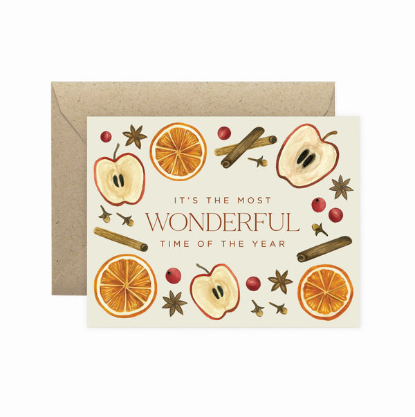 Wonderful Fall Flavors Greeting Card
