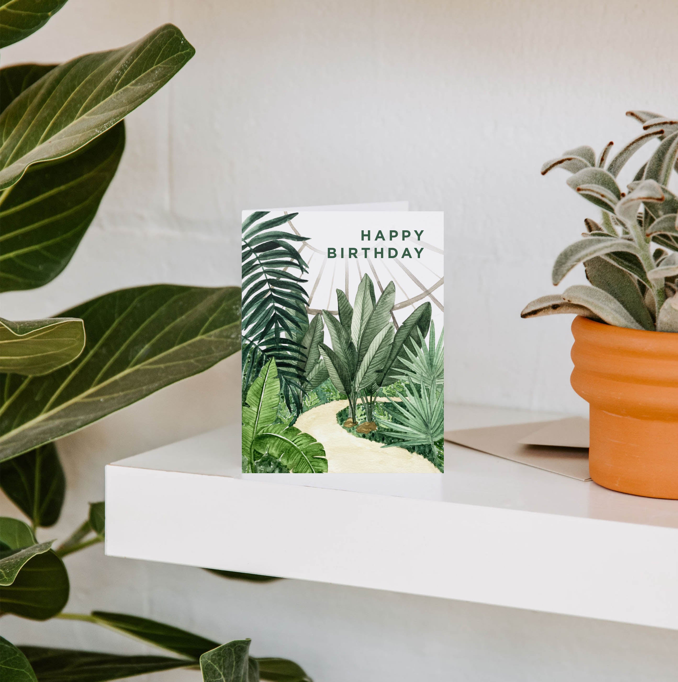 Conservatory Happy Birthday Greeting Card