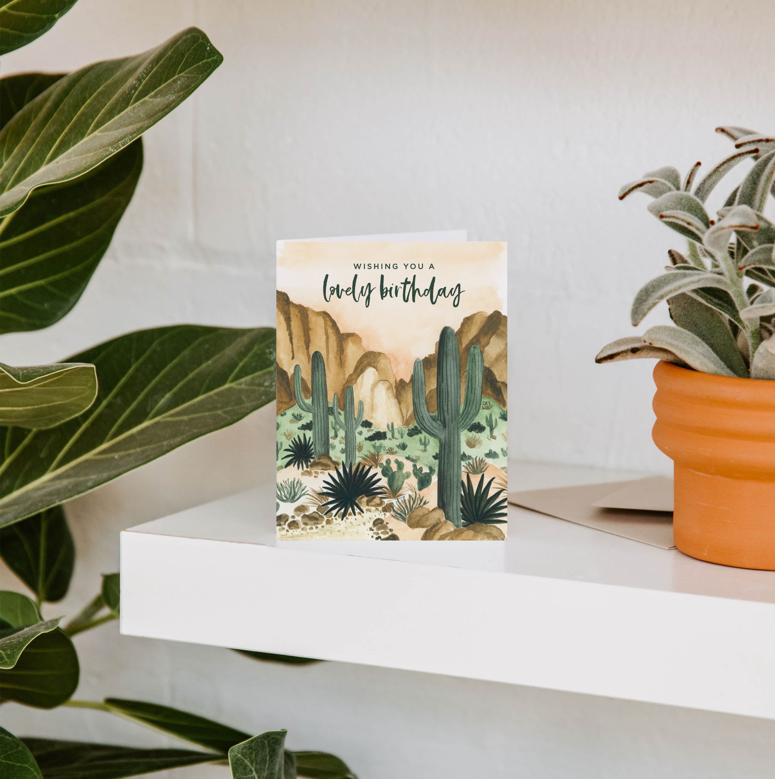 Desert Lovely Birthday Greeting Card