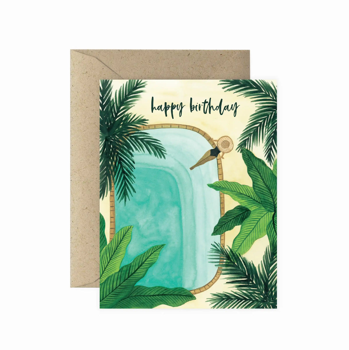 Tropical Pool Birthday Greeting Card | Paper Anchor Co.