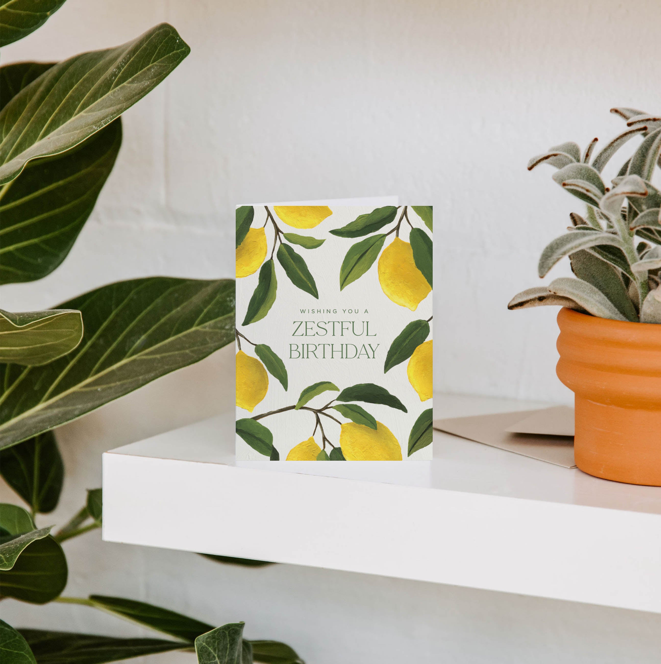 Zestful Birthday Lemons Greeting Card