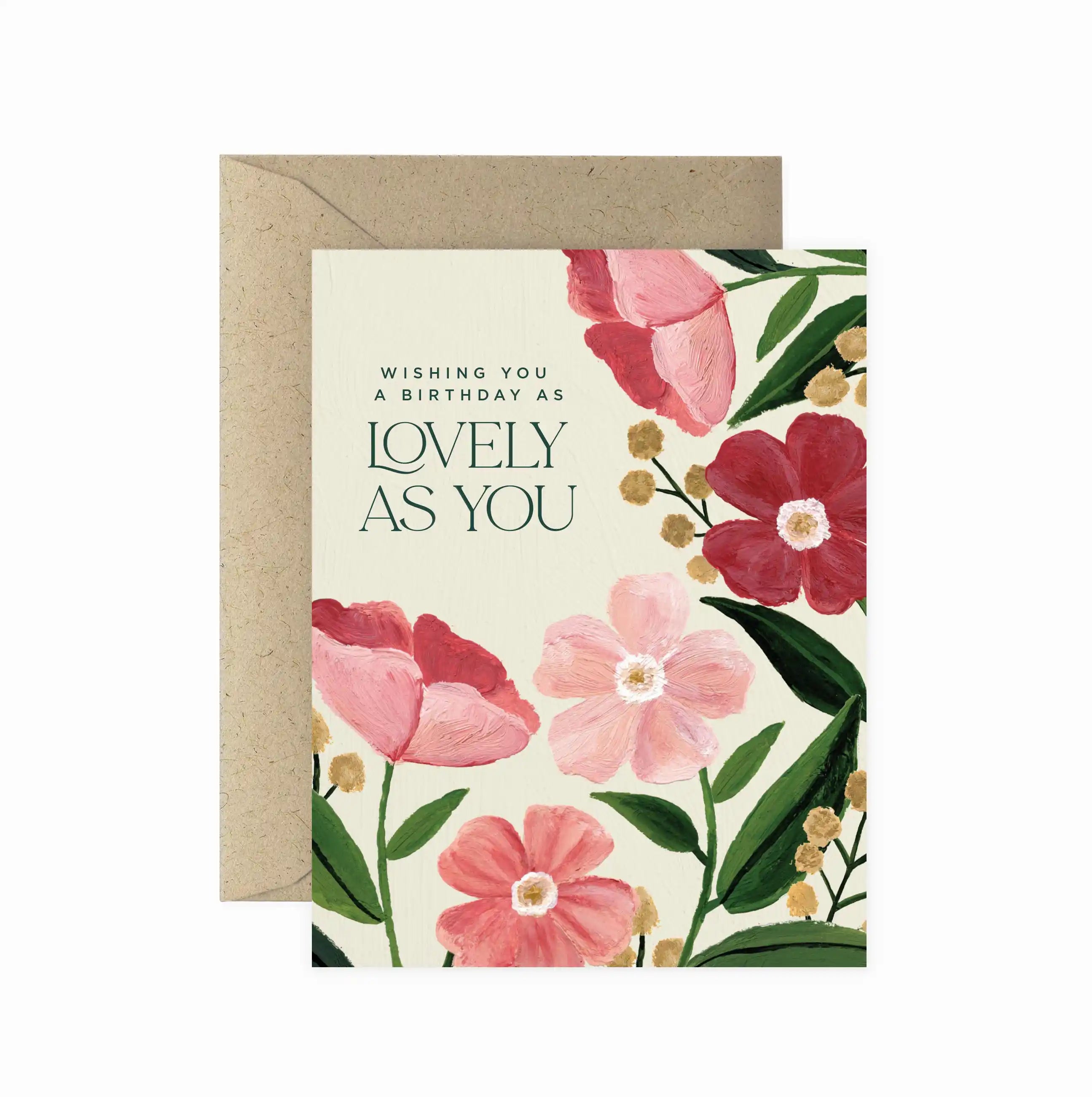 Poppy Lovely Birthday Greeting Card
