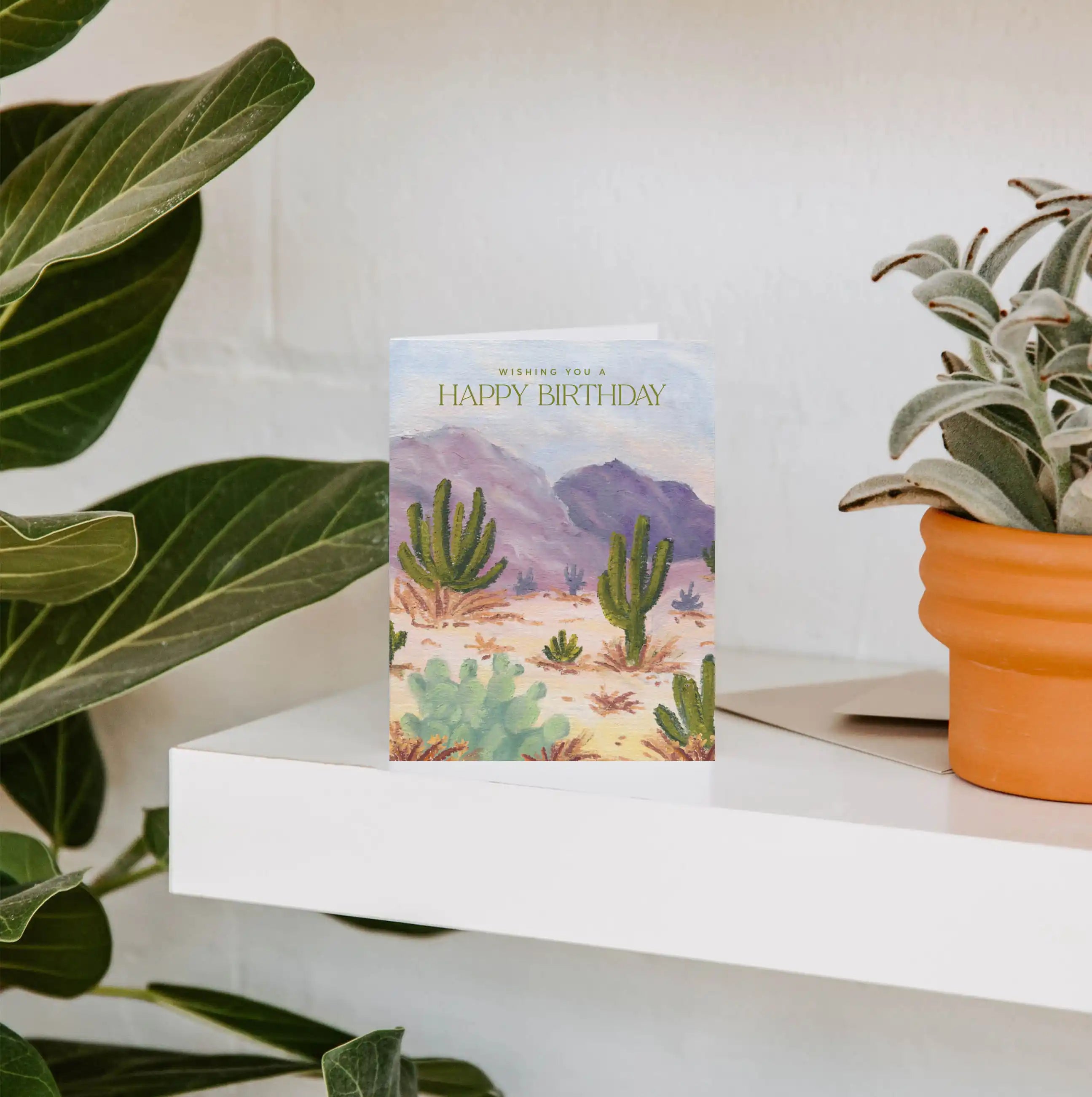 Desertscape Birthday Greeting Card