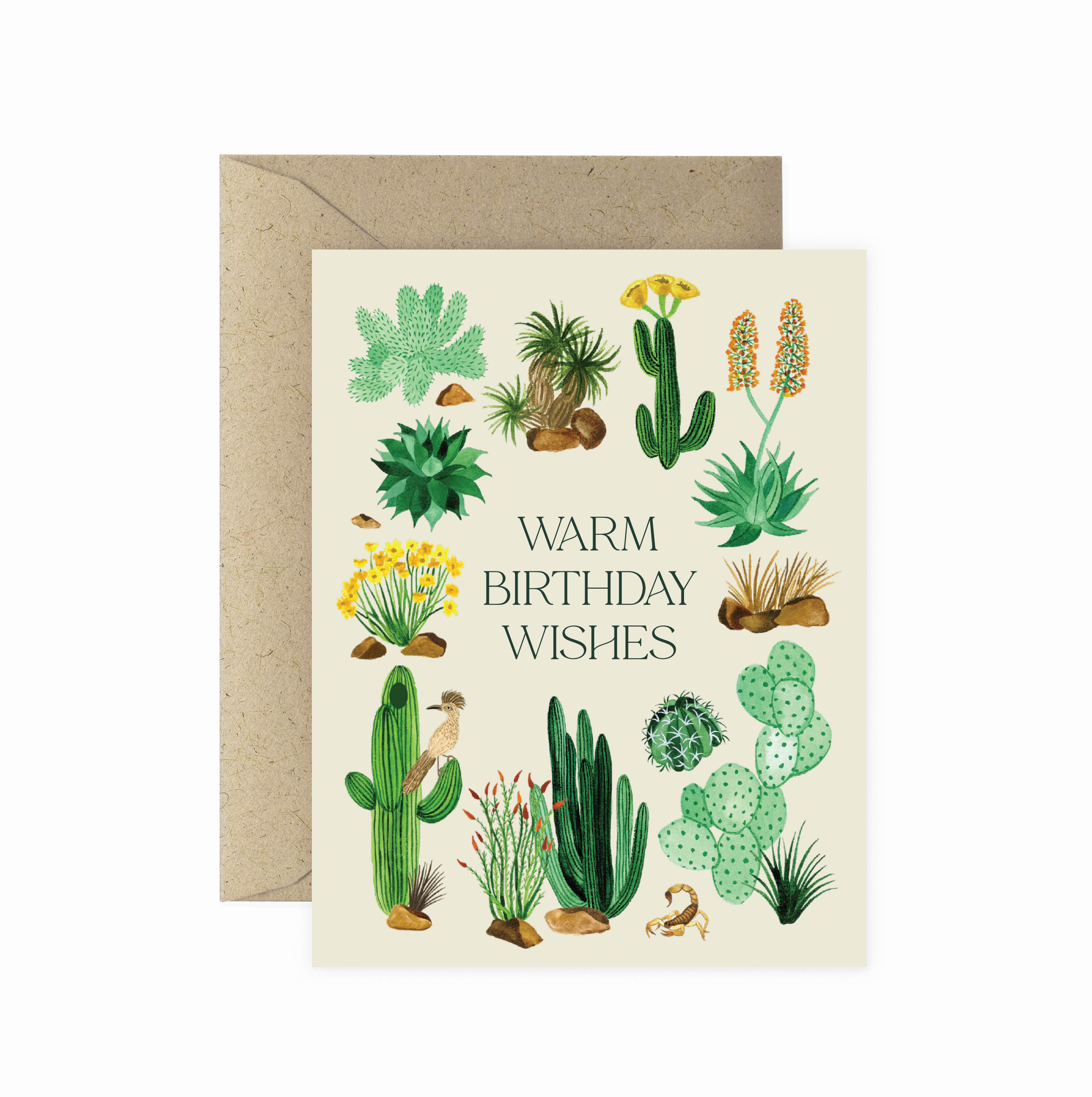 Desert Warm Birthday Greeting Card