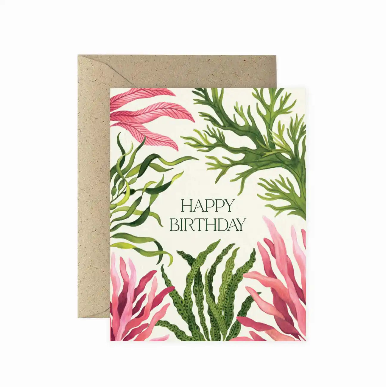 Coastal Kelp Birthday Greeting Card