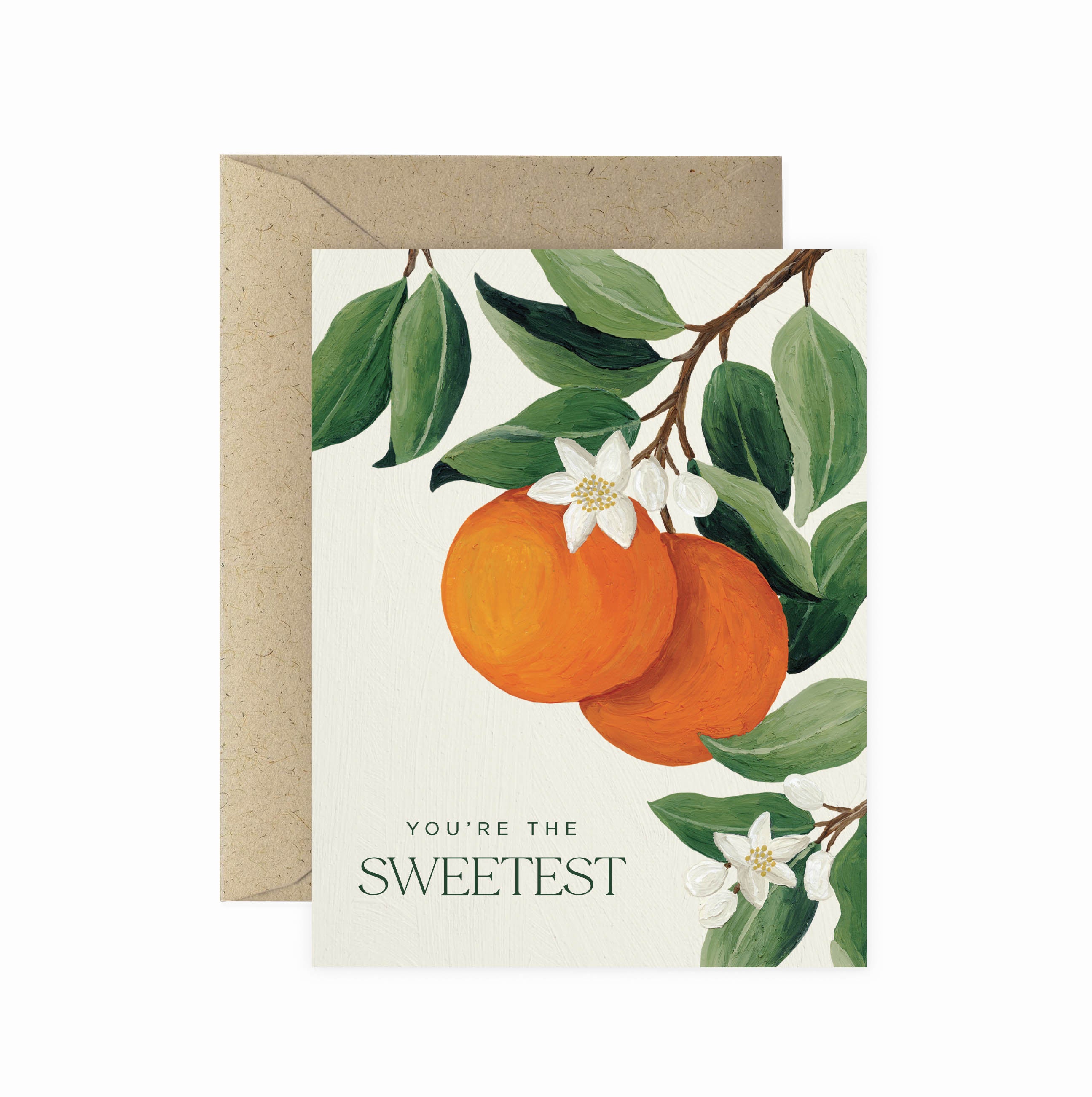 Sweetest Orange Blossom Love Greeting Card