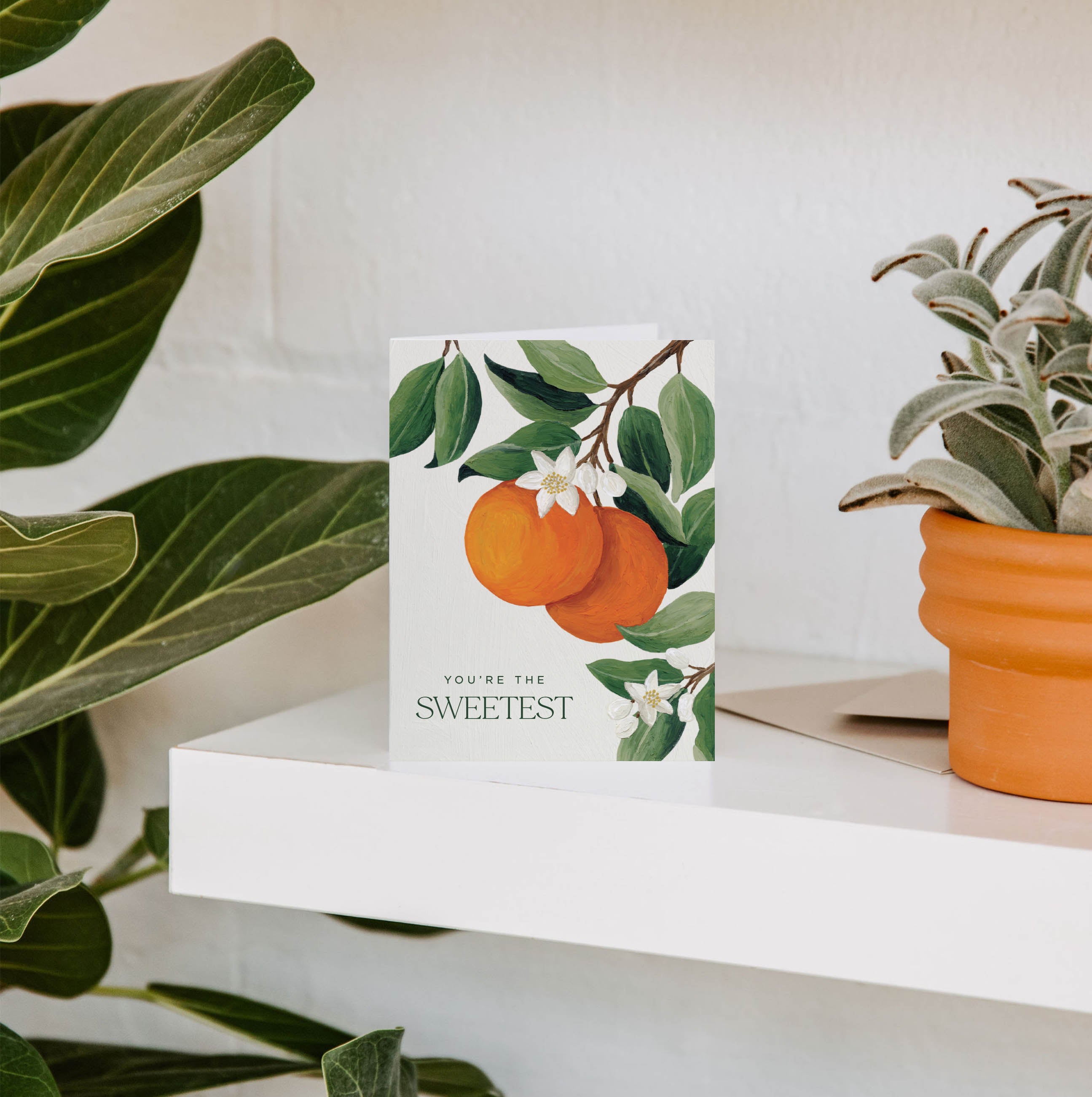 Sweetest Orange Blossom Love Greeting Card