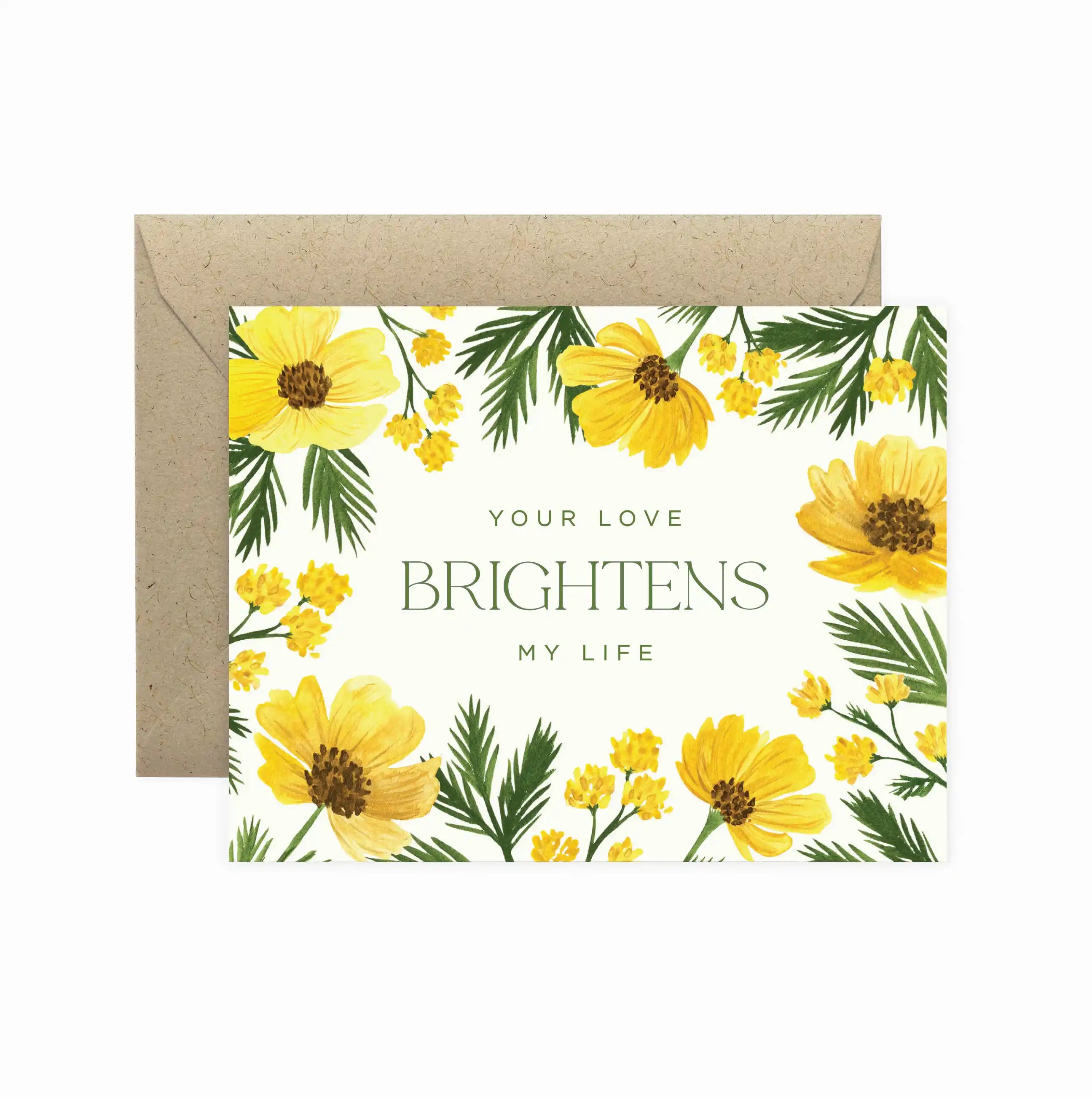 Wildflower Brighten Life Greeting Card