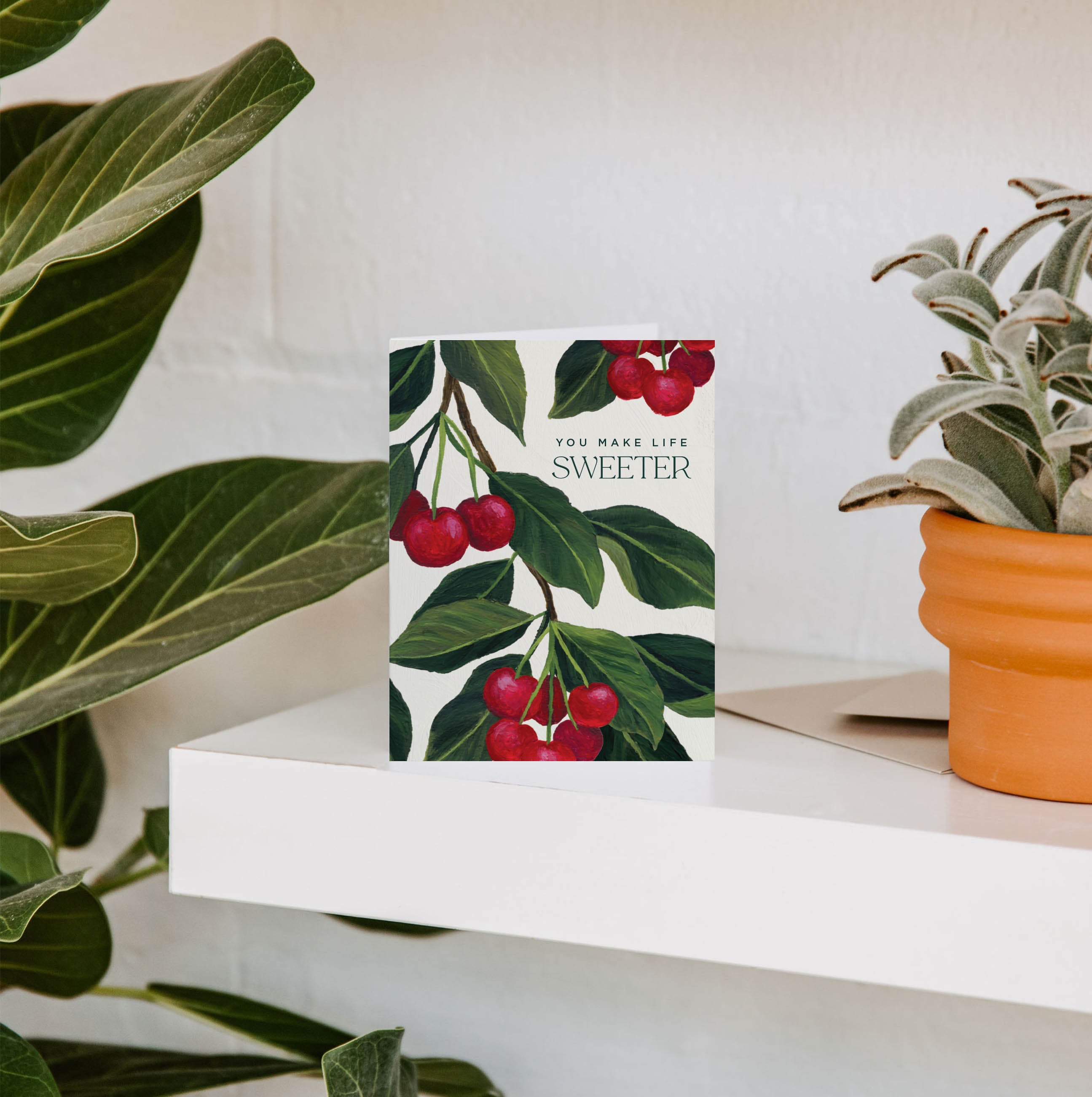 Cherry Life Sweeter Love Greeting Card