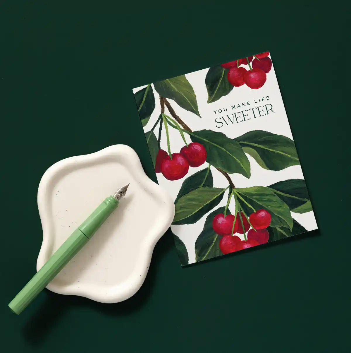 Cherry Life Sweeter Love Greeting Card