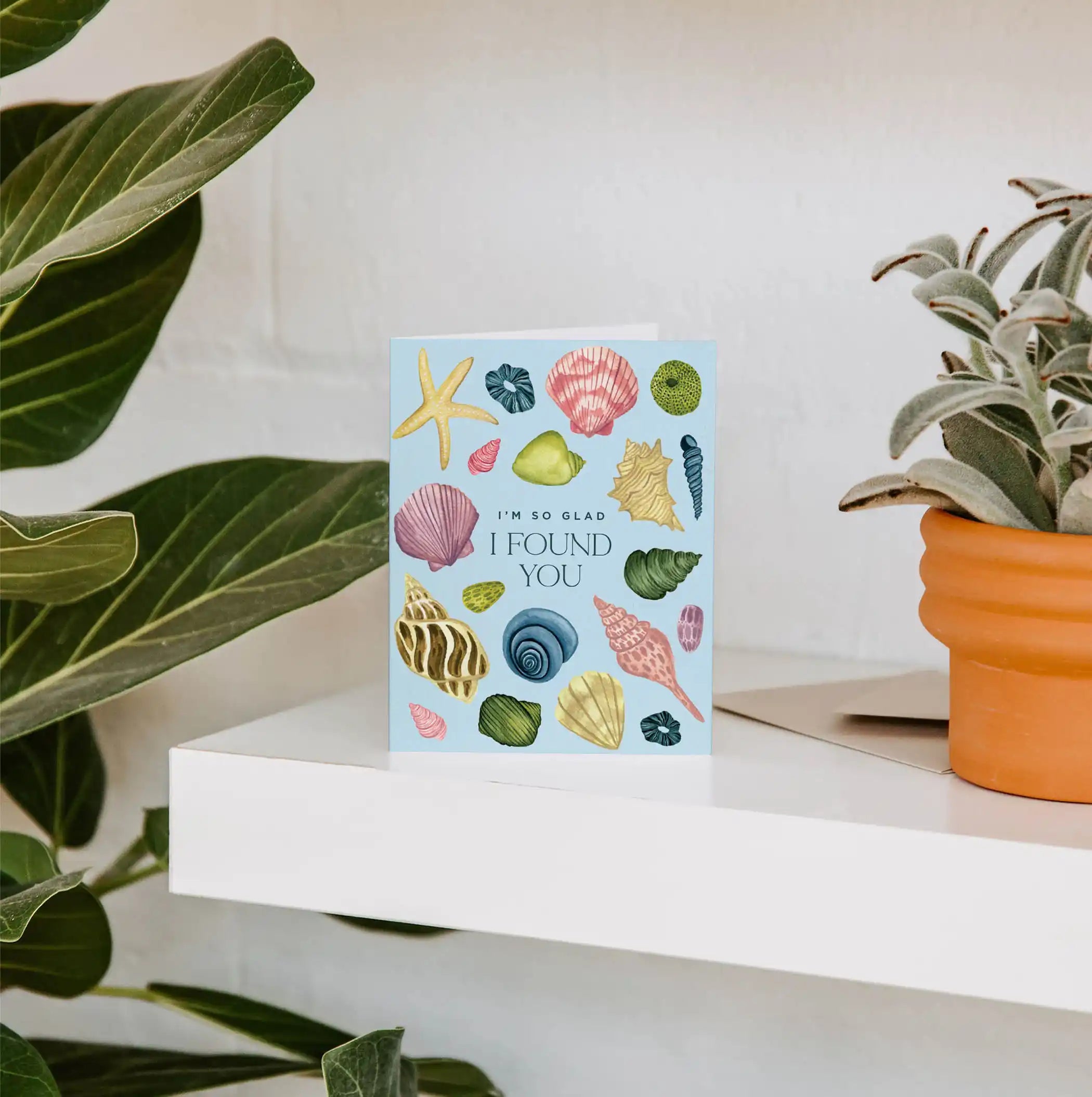 Found You Sea Shells Greeting Card