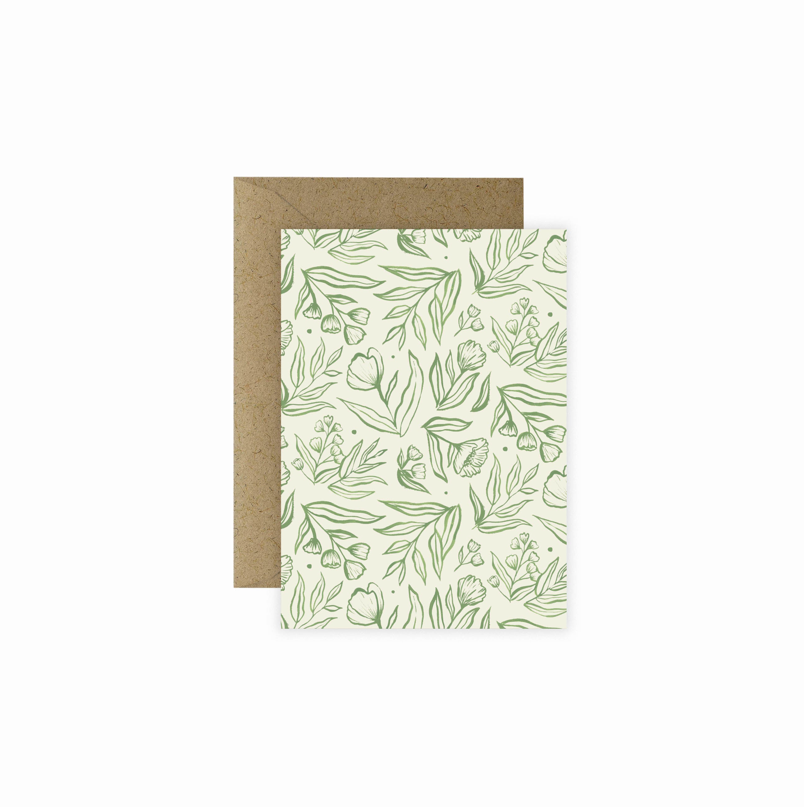 Sage Botanical Mini Greeting Card