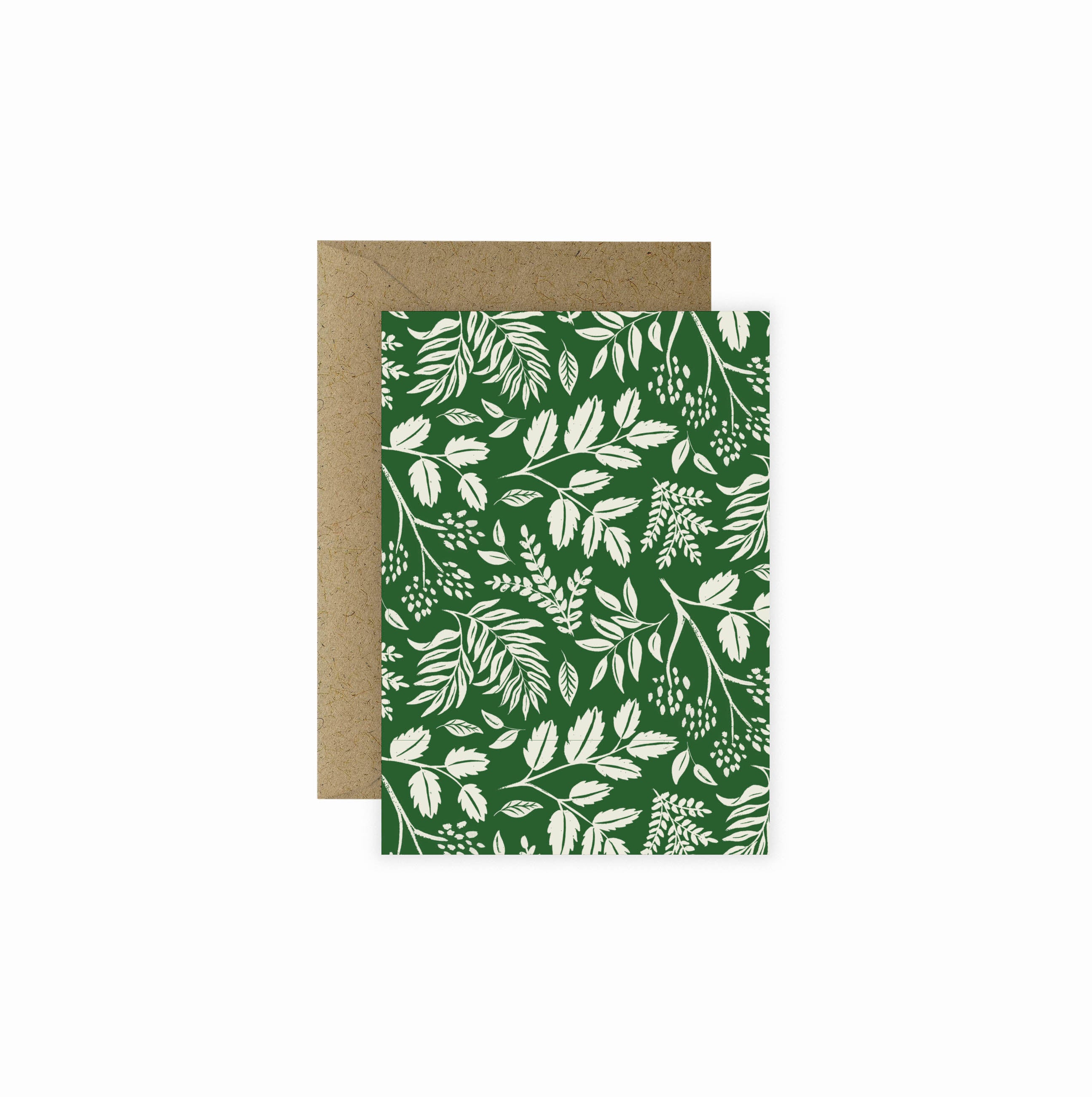 Green Vines Mini Greeting Card