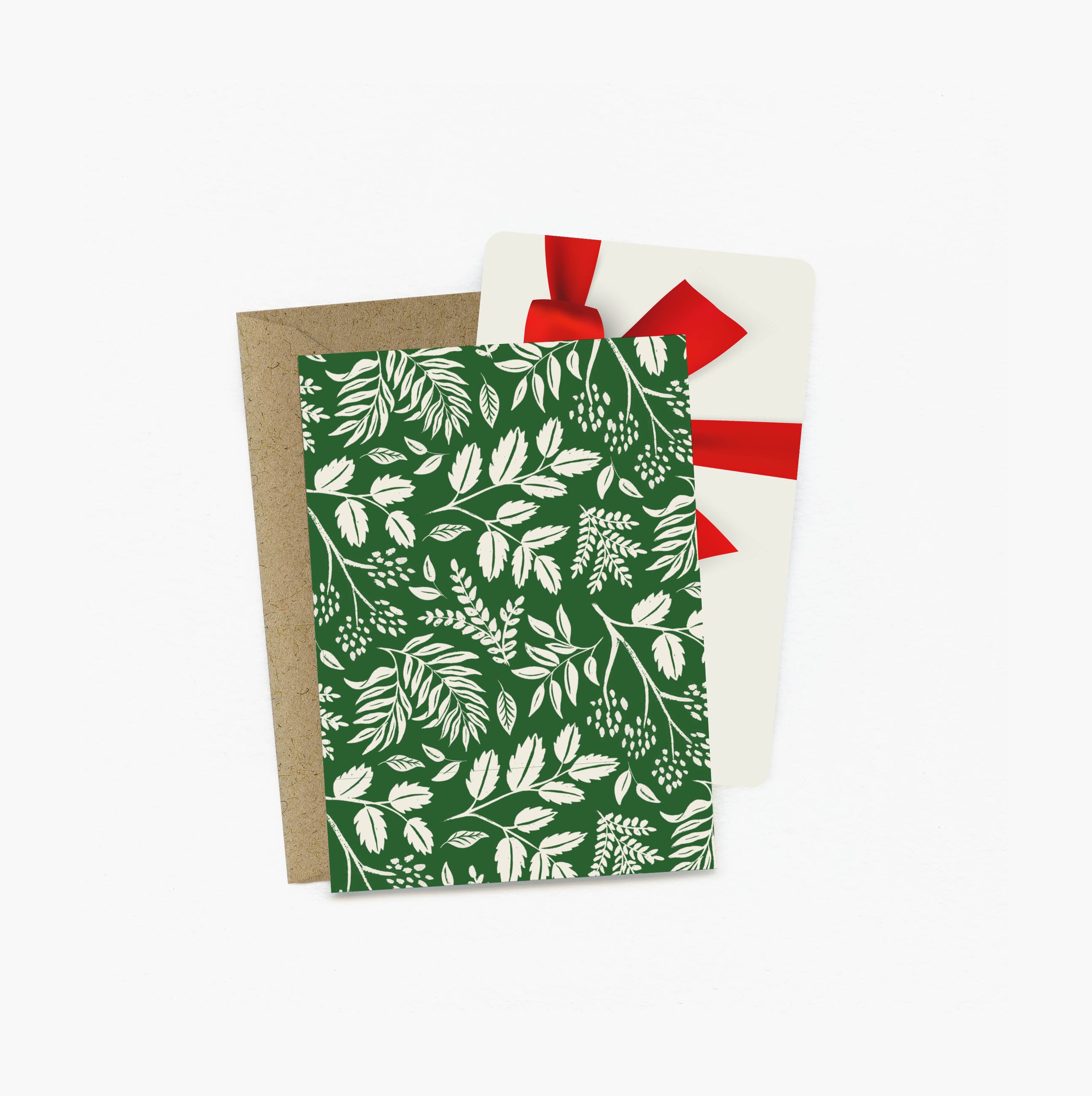 Green Vines Mini Greeting Card