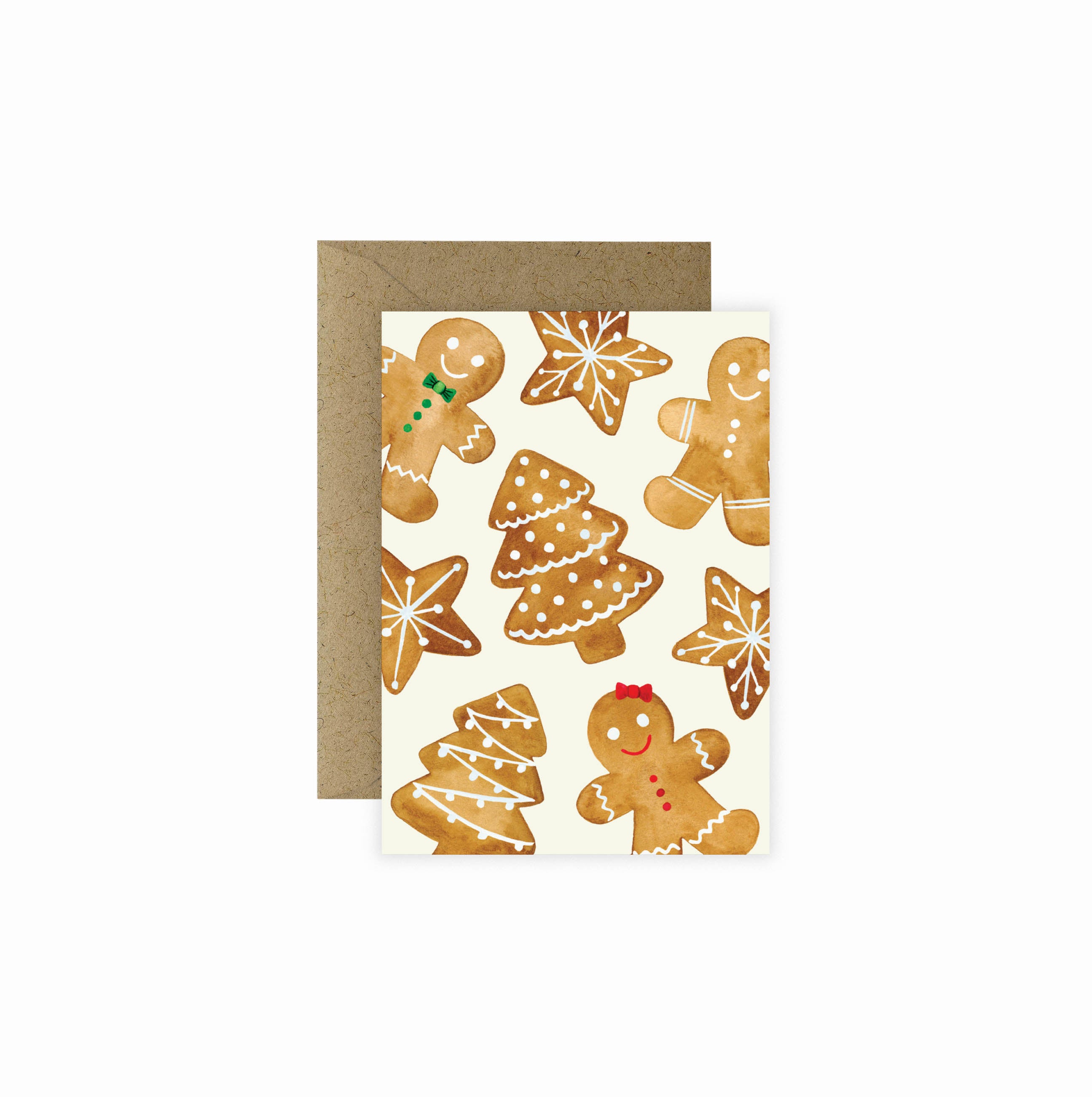 Gingerbread Cookies Holiday Mini Greeting Card