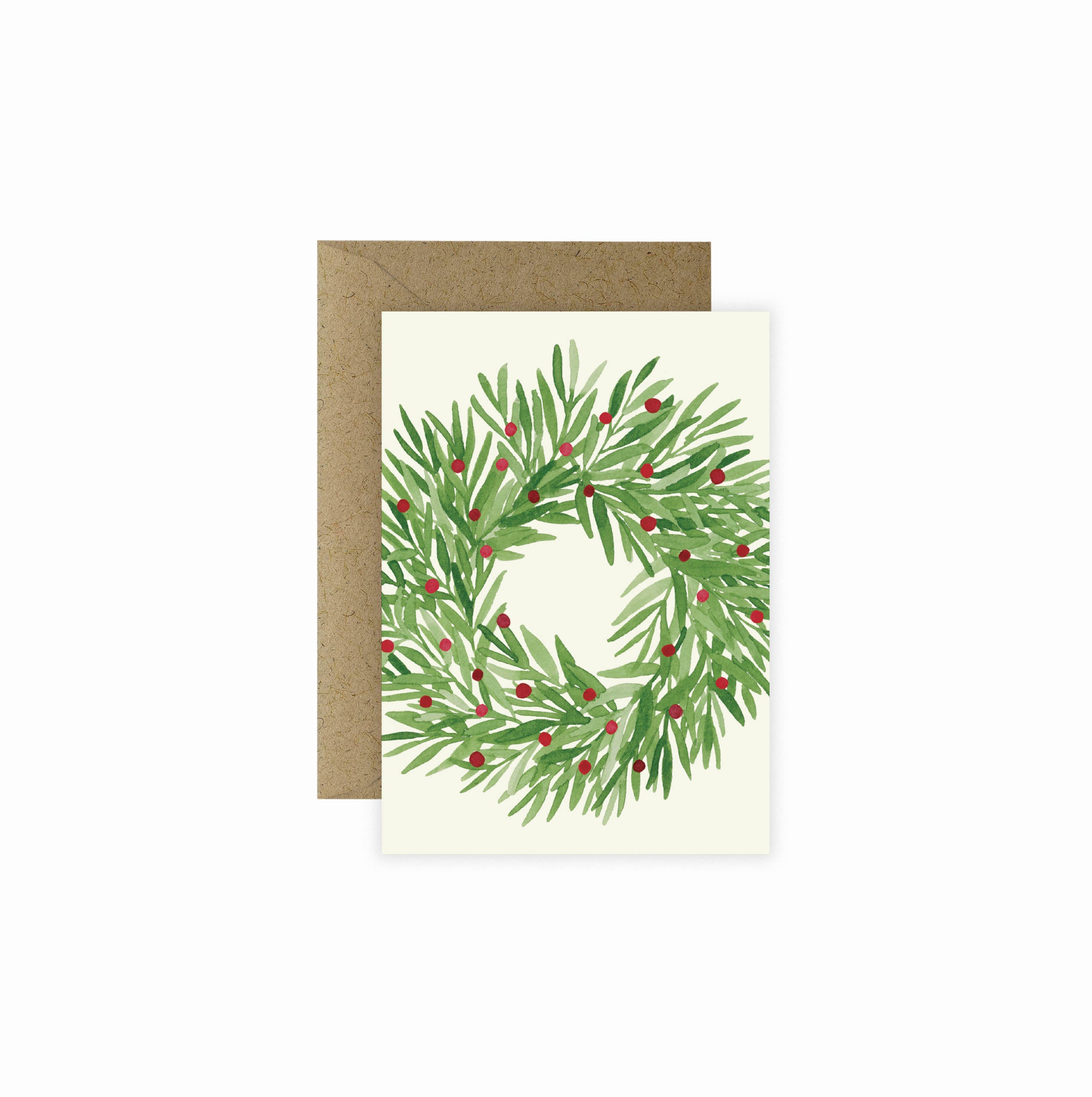 Holiday Wreath Mini Greeting Card