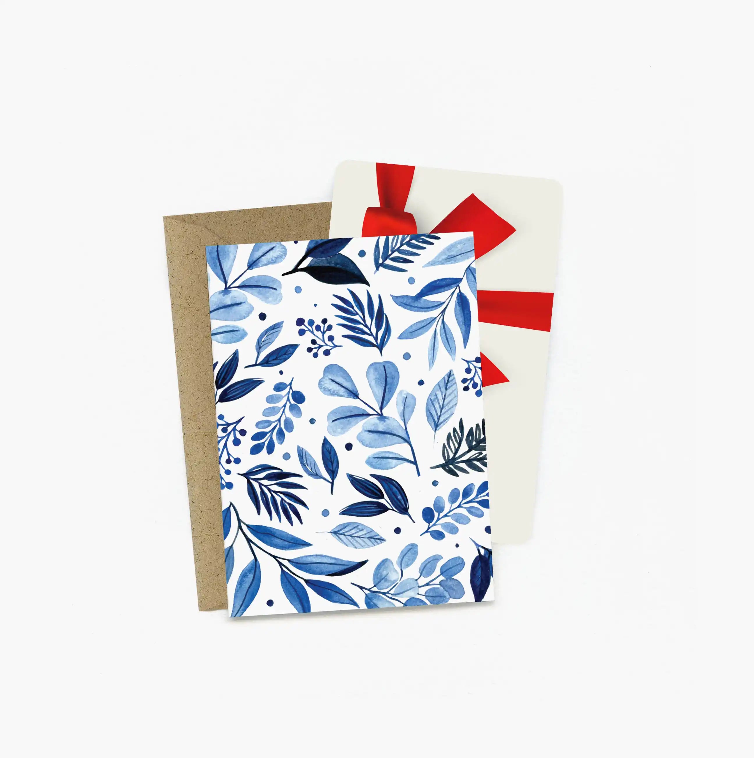 Hanukkah Foliage Mini Greeting Card