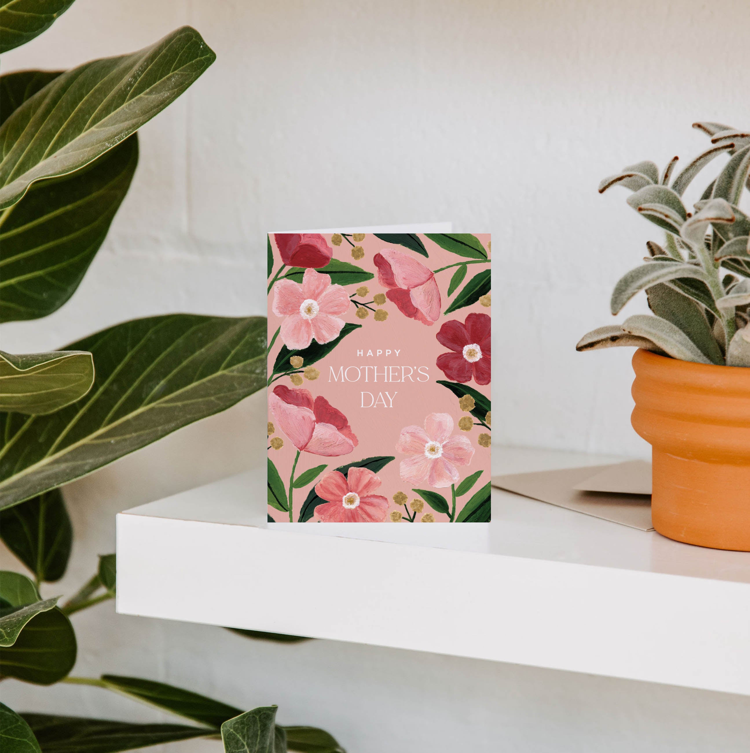 Dark Poppy Mother's Day Greeting Card