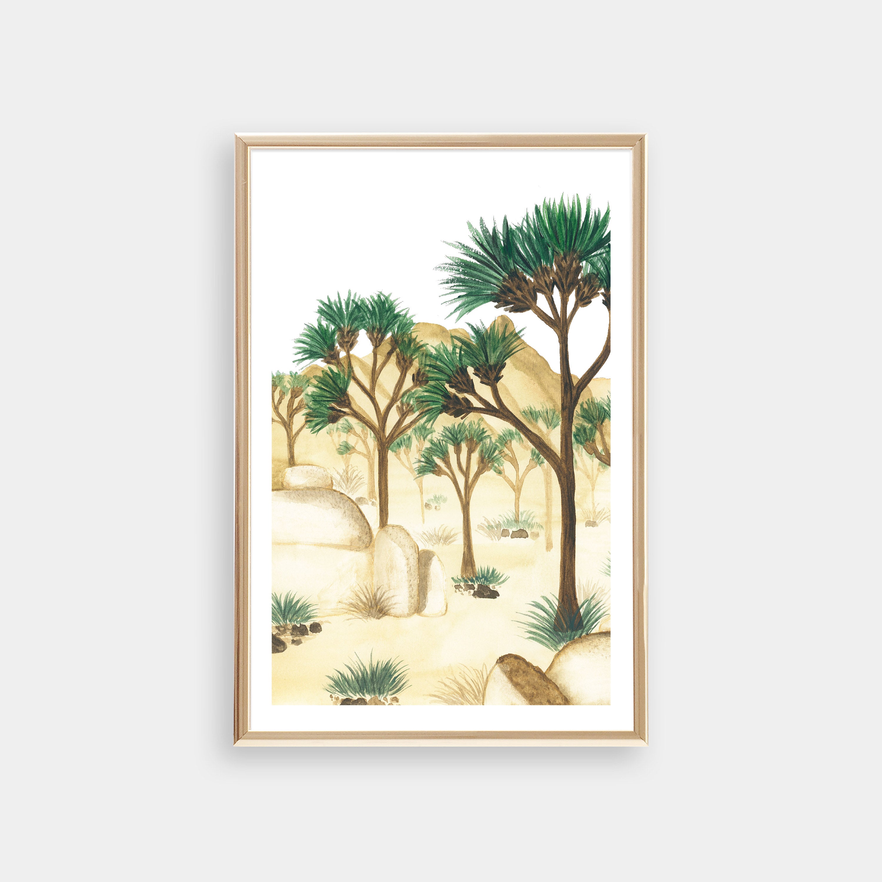 Joshua Tree Art Print Greeting Card