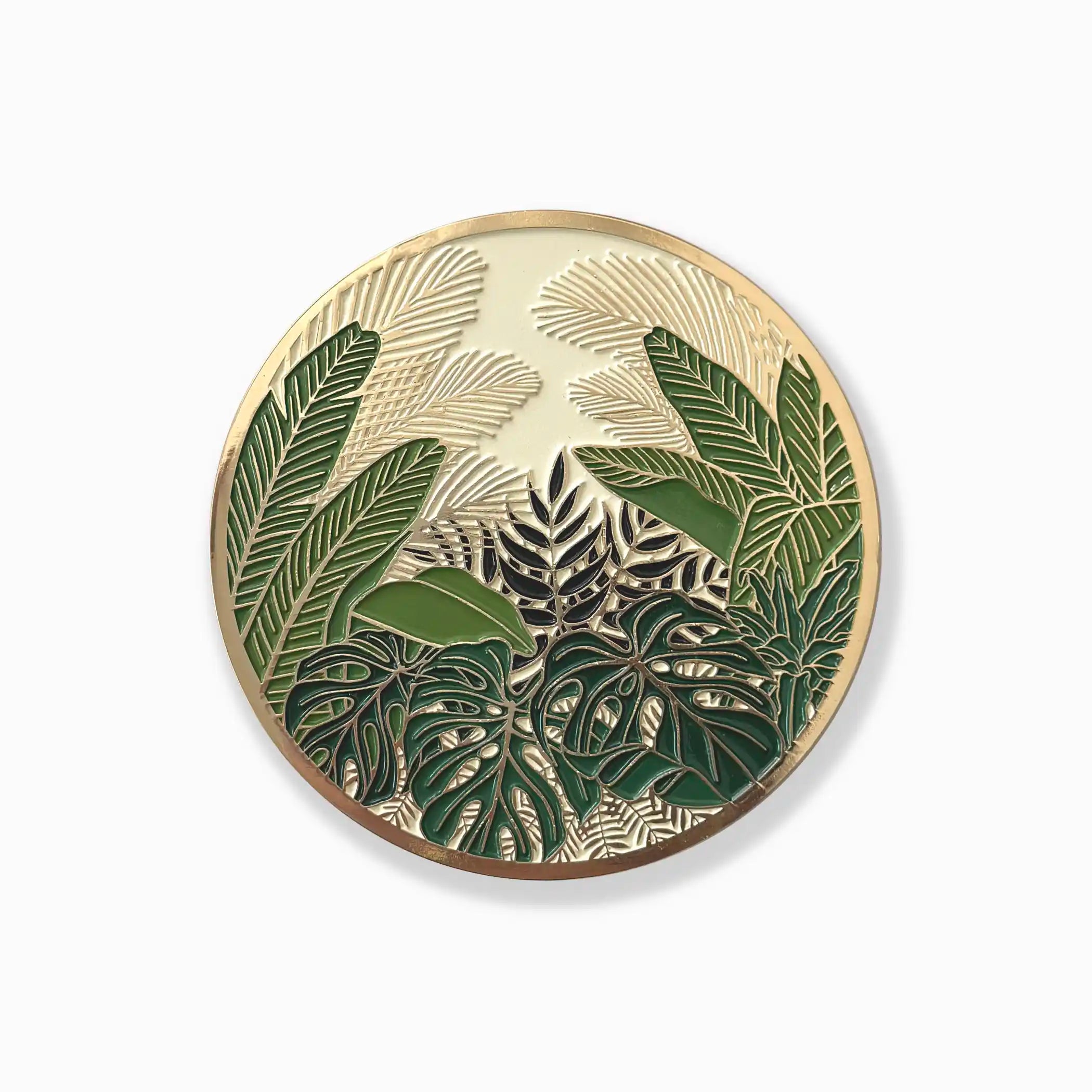 Tropical Conservatory Gold Drink Coasters