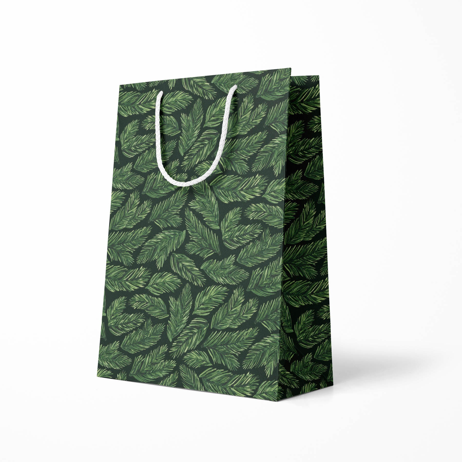 Deep Winter Fir Holiday Gift Bag