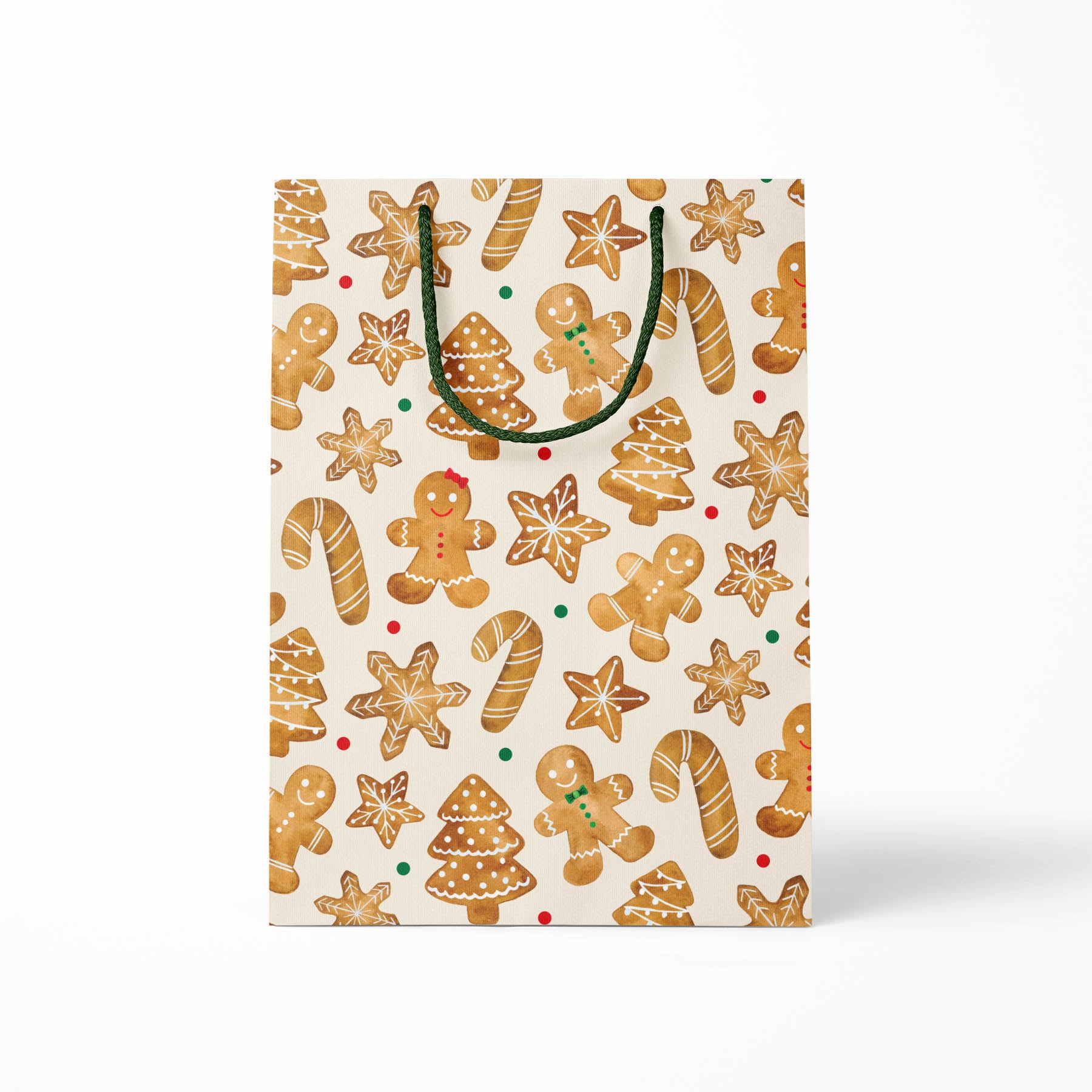 Gingerbread Cookies Holiday Gift Bag