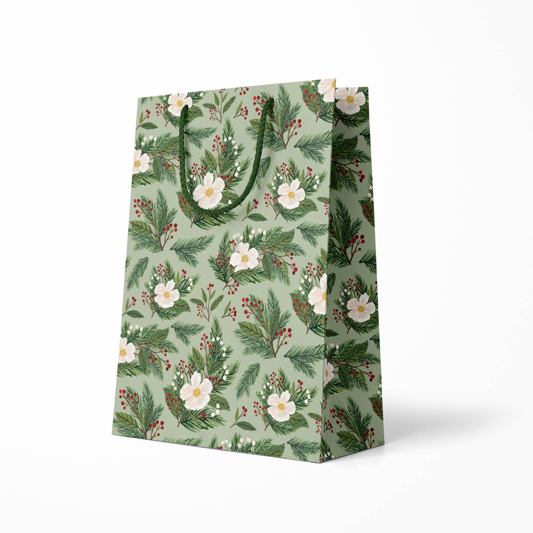 Christmas Floral Gift Bag