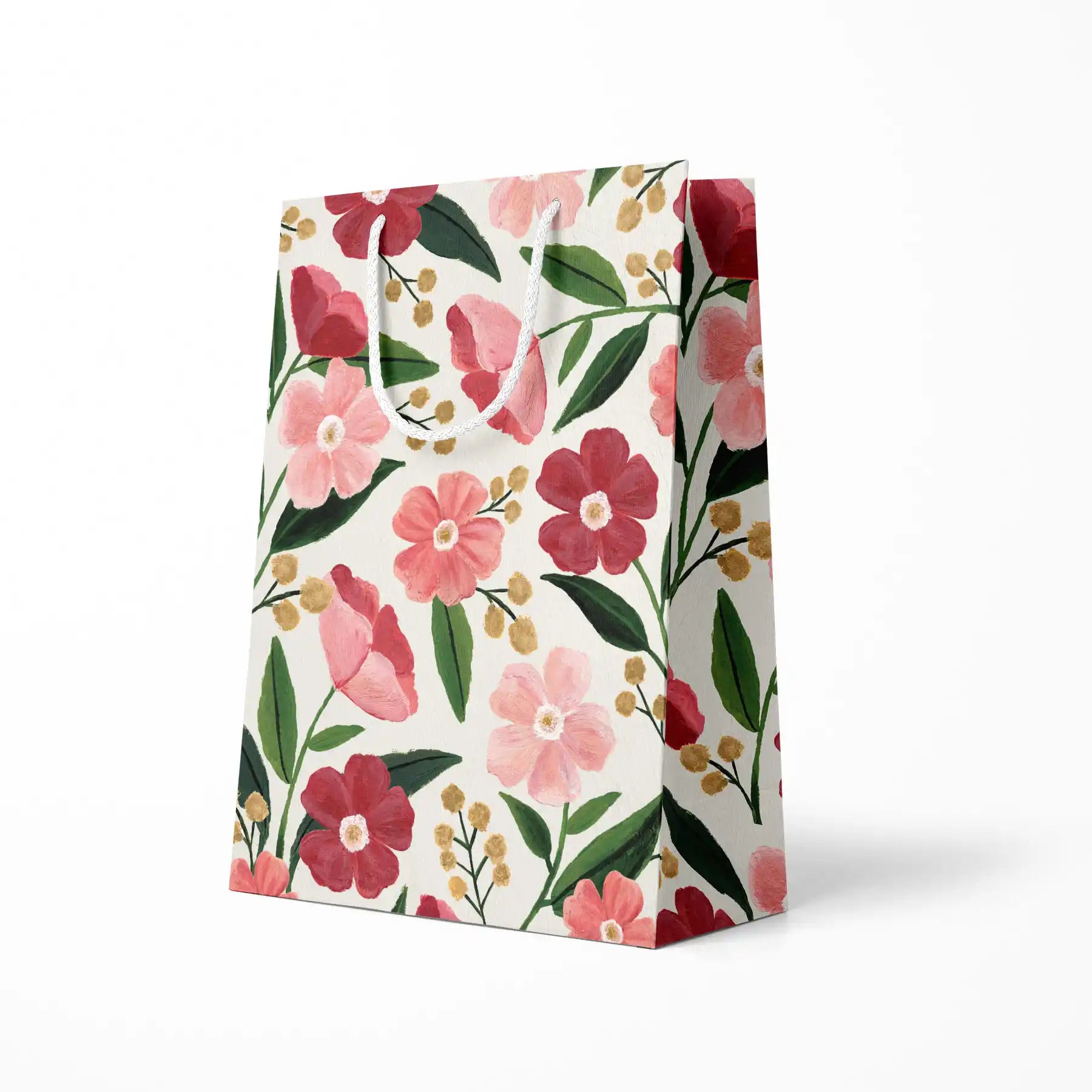 Blush Poppy Floral Gift Bag