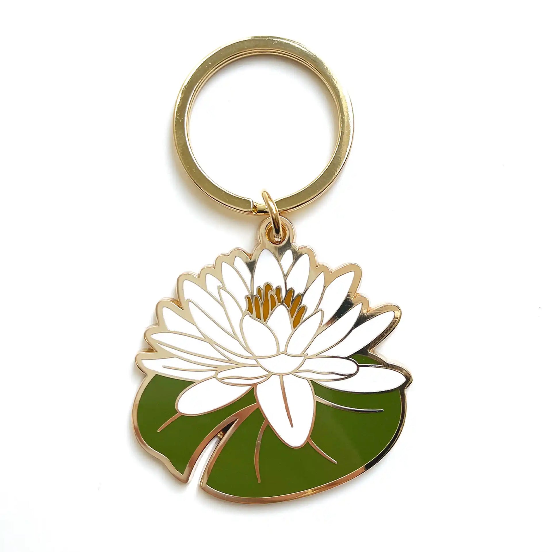 lily flower keychain Lillian Water Lily Flower Keychain
