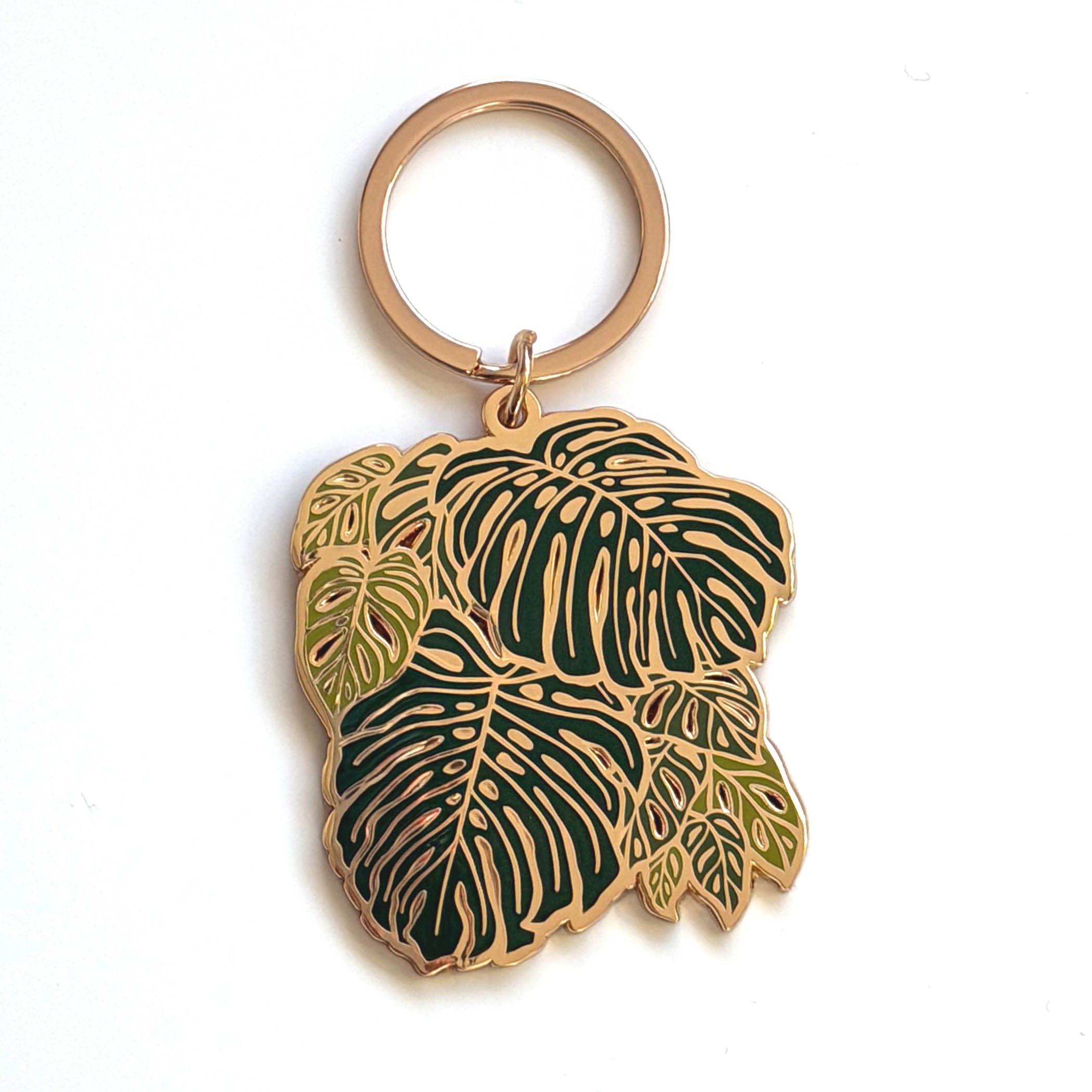 Monstera Tropical Keychain