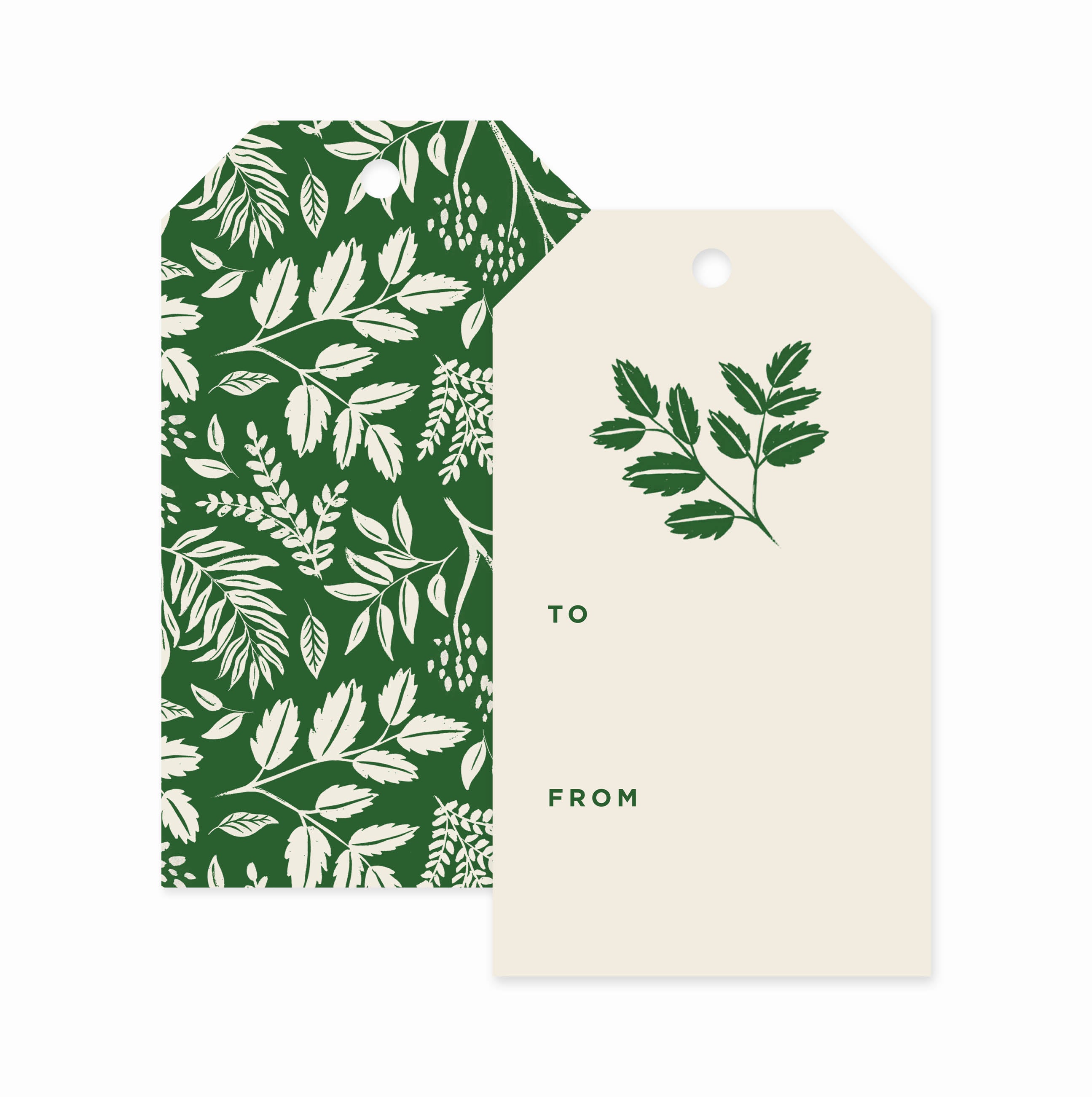 Green Vines Holiday Gift Tags | Pack of 8