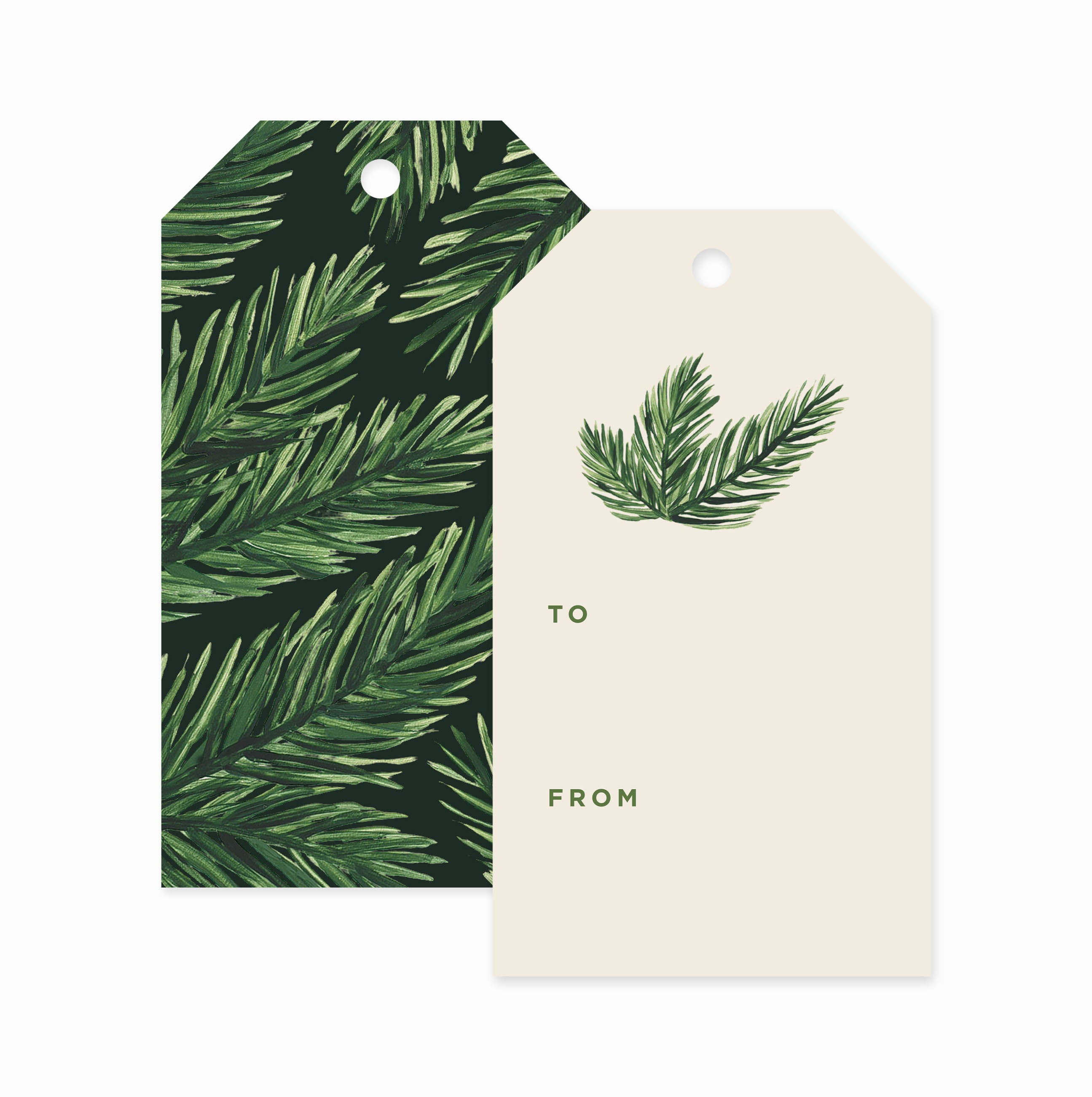 Deep Winter Fir Holiday Gift Tags | Pack of 8