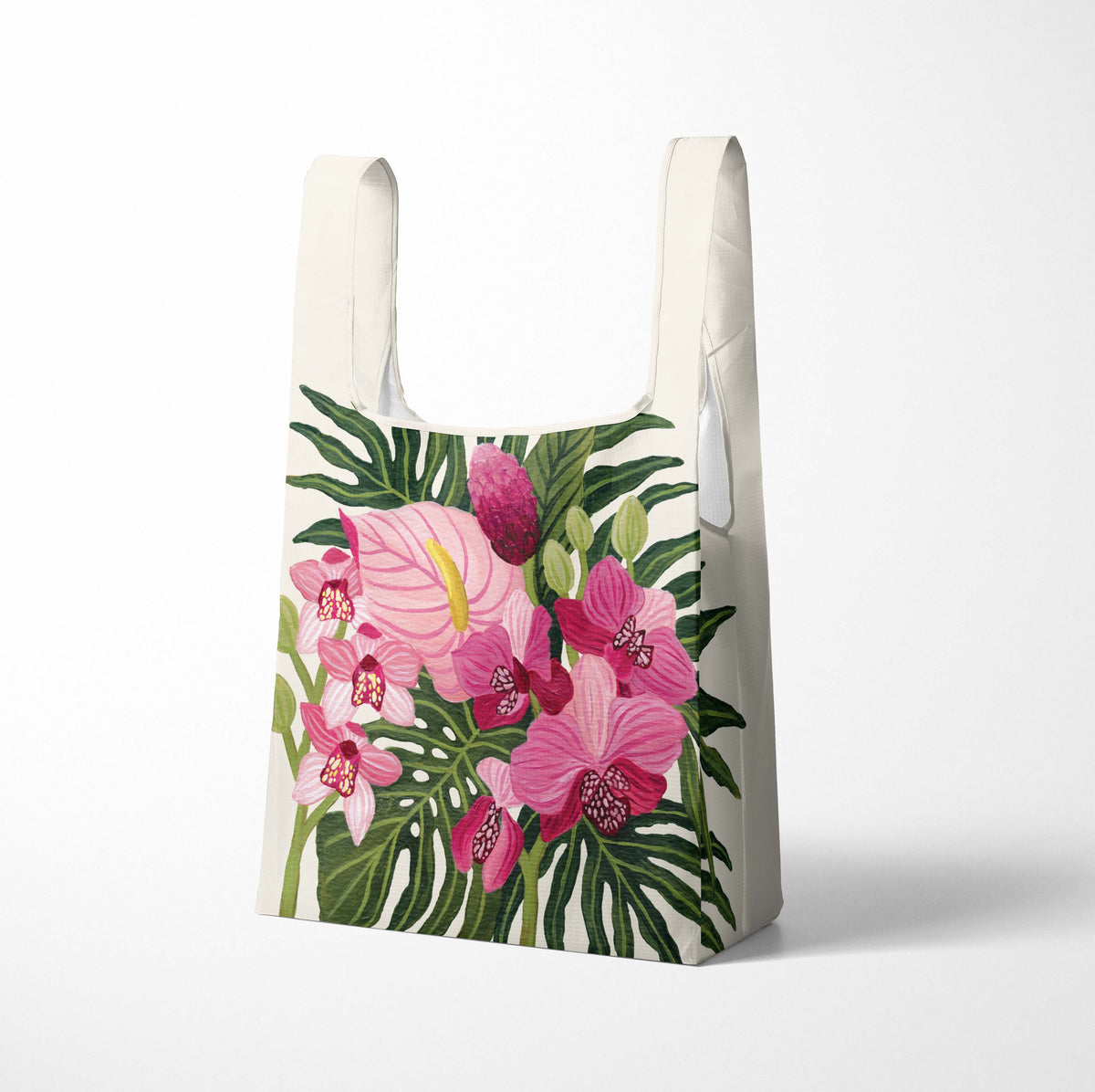 Exotic Orchids Reusable Shopping Bags