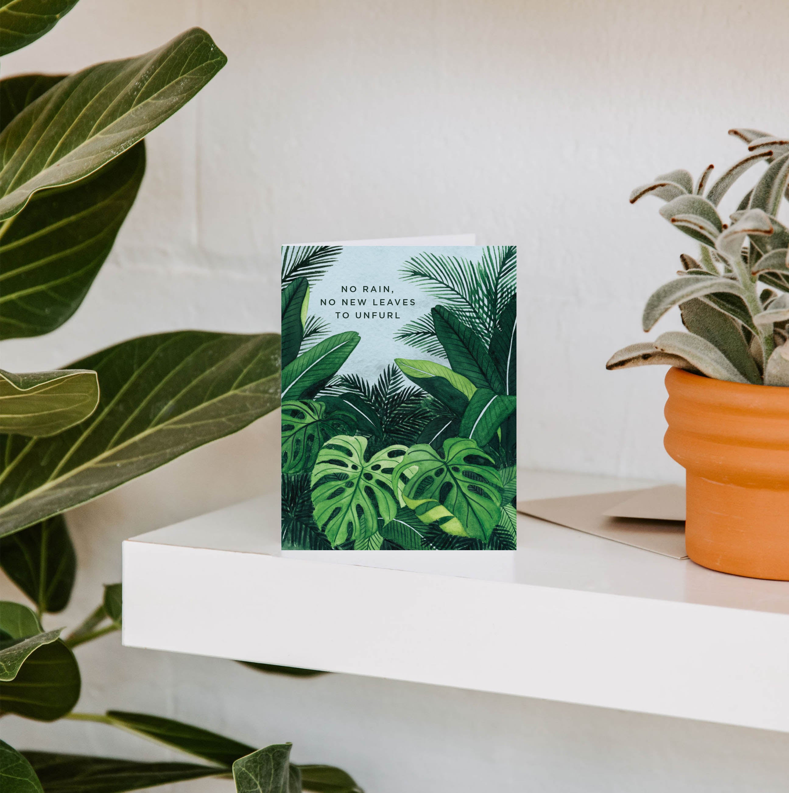 No Rain Sympathy Greeting Card