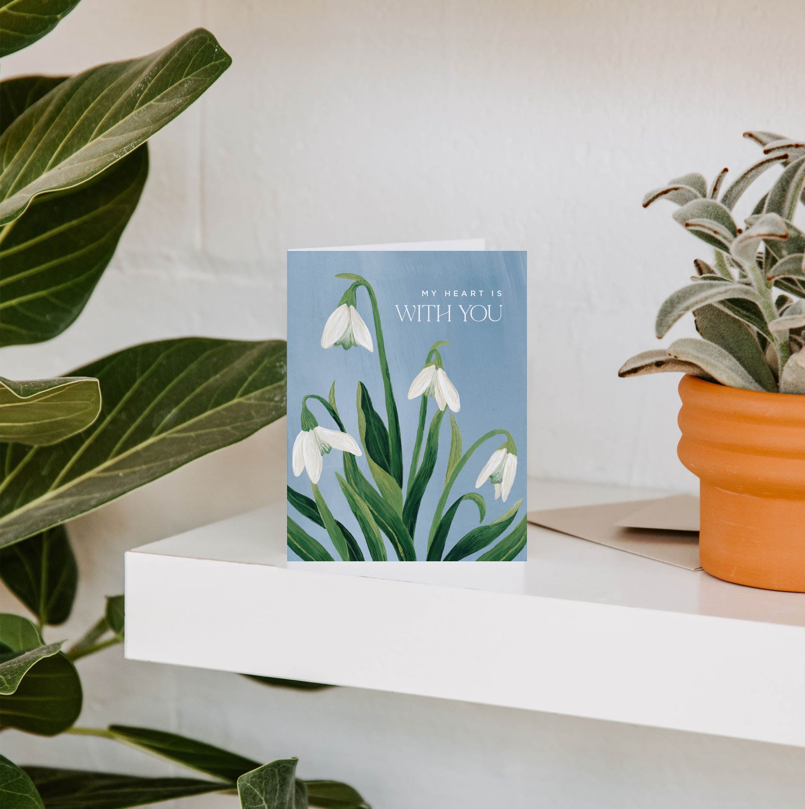 My Heart Is With You Sympathy Greeting Card