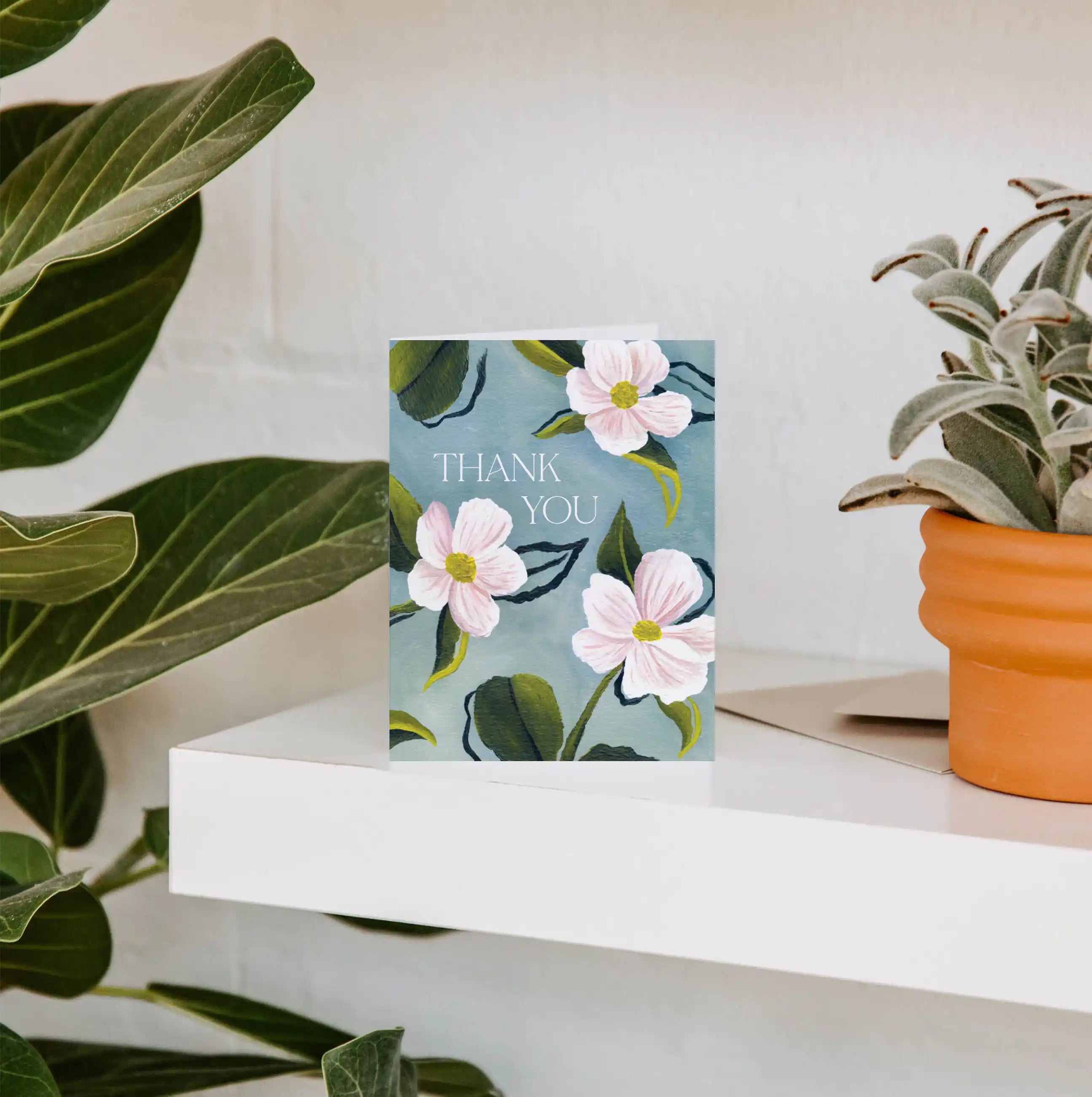 Anemone Thank You Greeting Card