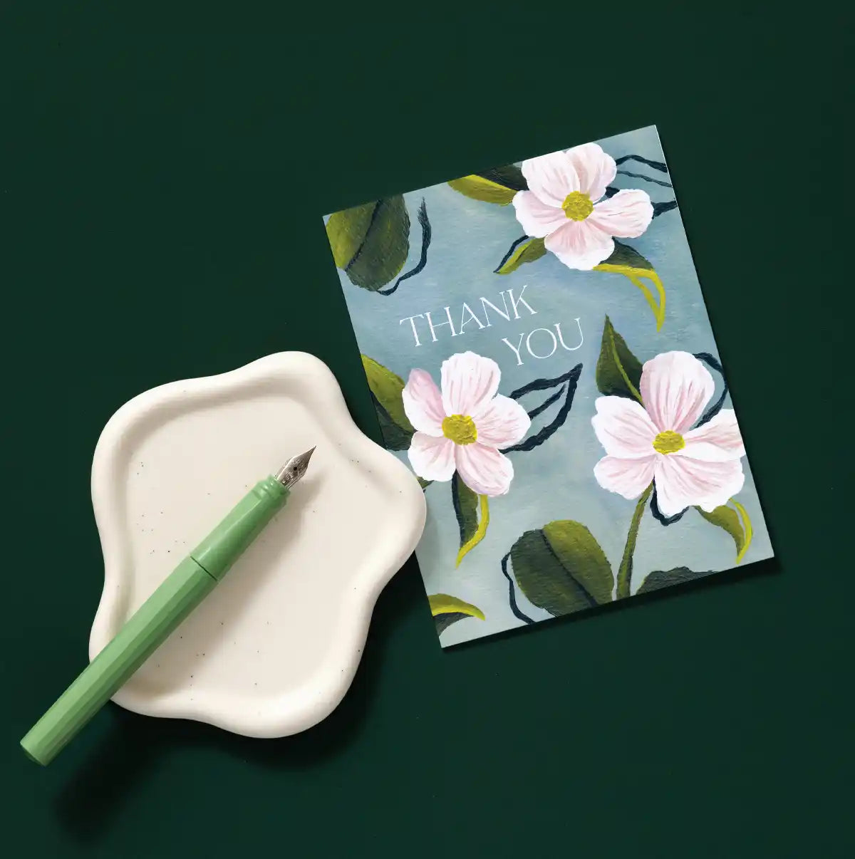 Anemone Thank You Greeting Card