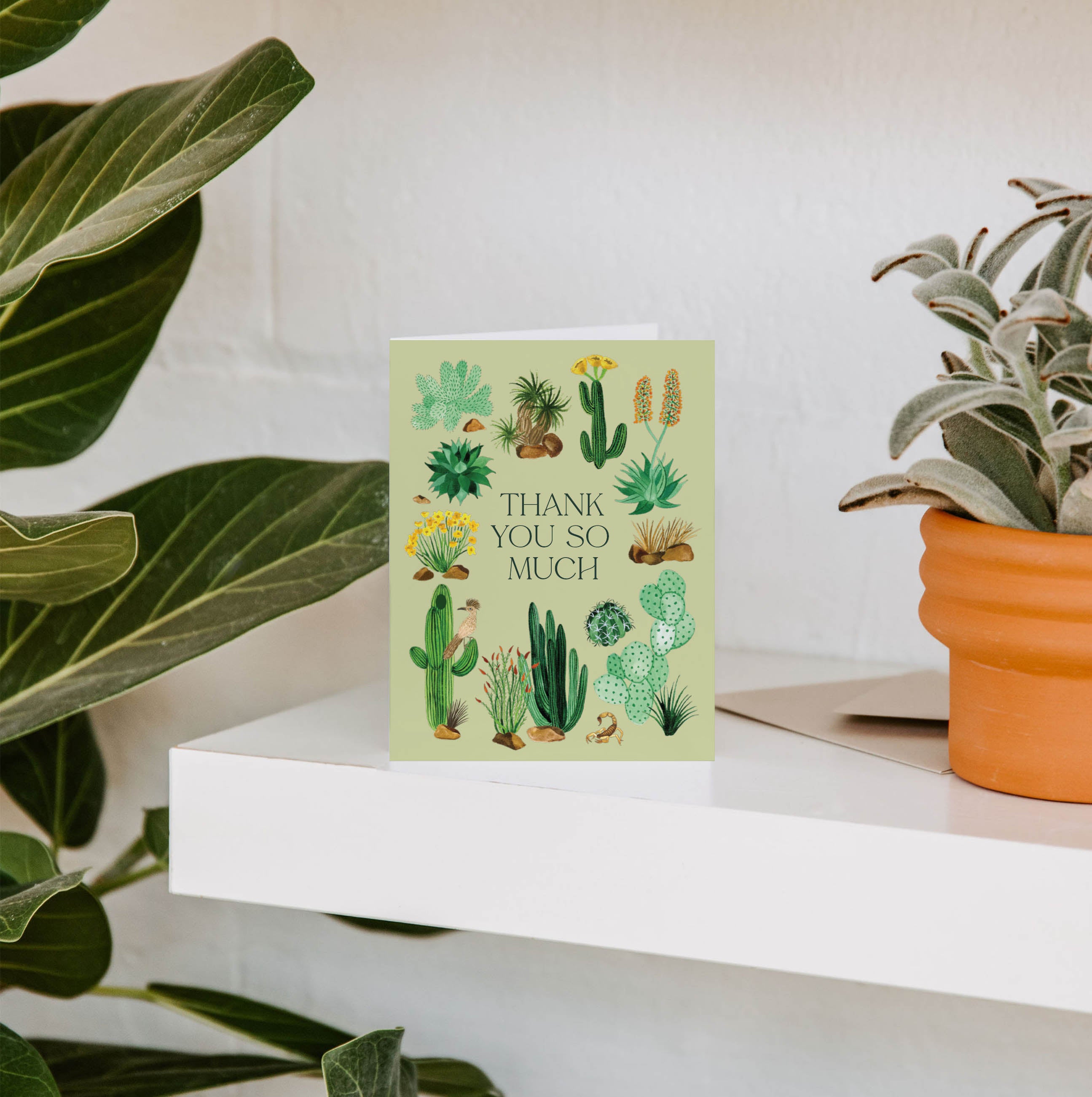 Desert Thank You Greeting Card