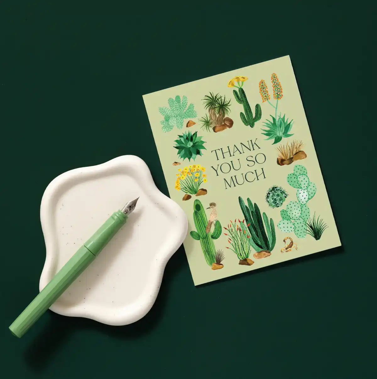 Desert Thank You Greeting Card