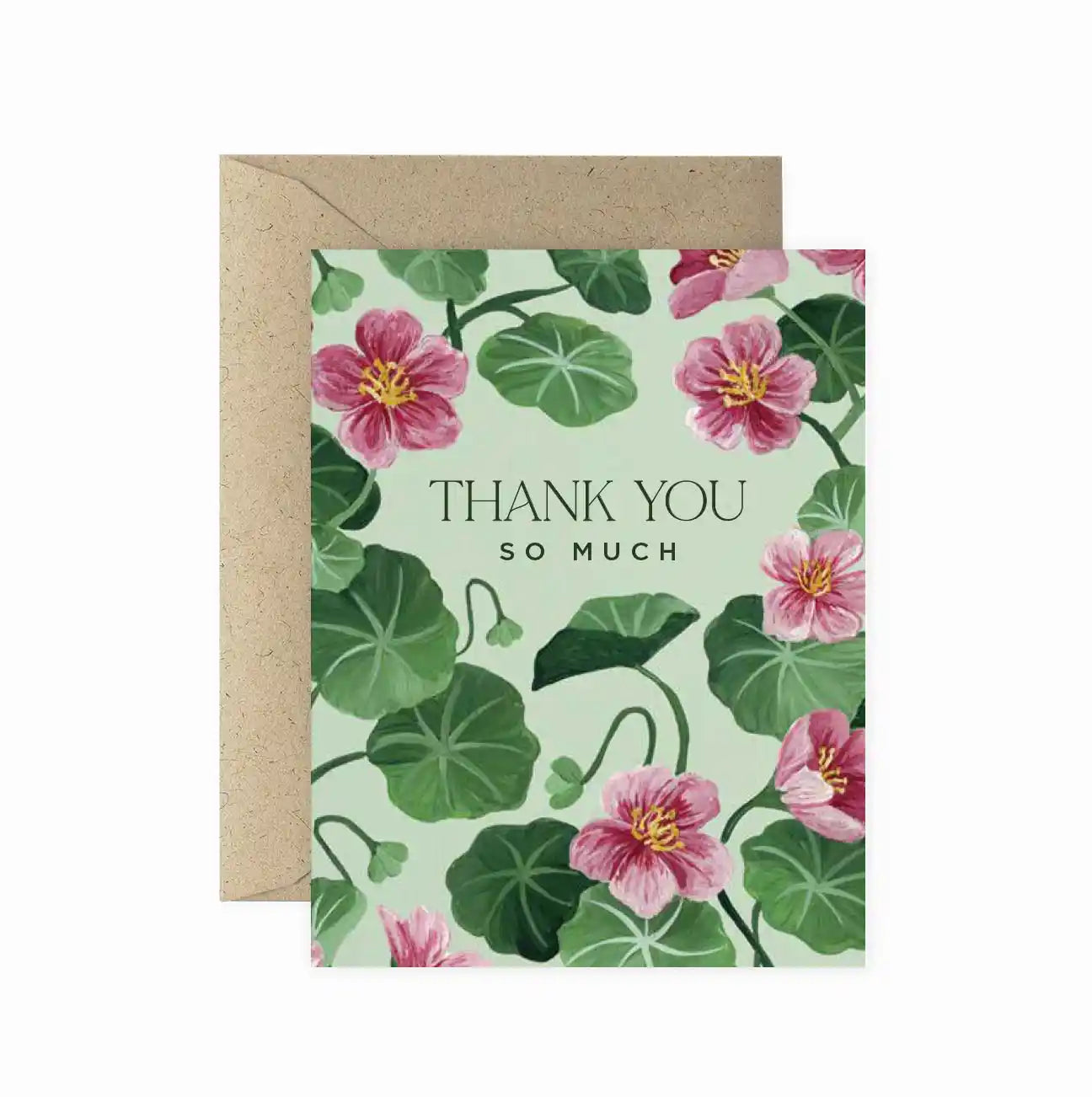 Nasturtiums Thank You Greeting Card